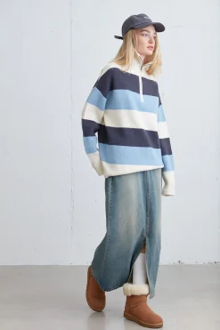 HALF ZIP SWEATER