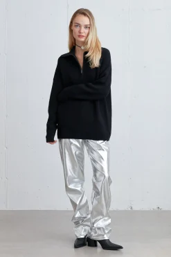 HALF ZIP SWEATER