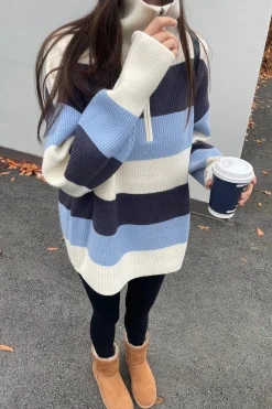 HALF ZIP SWEATER