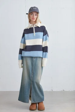 HALF ZIP SWEATER