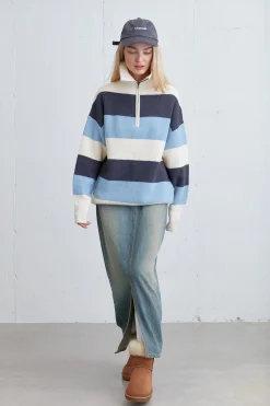HALF ZIP SWEATER