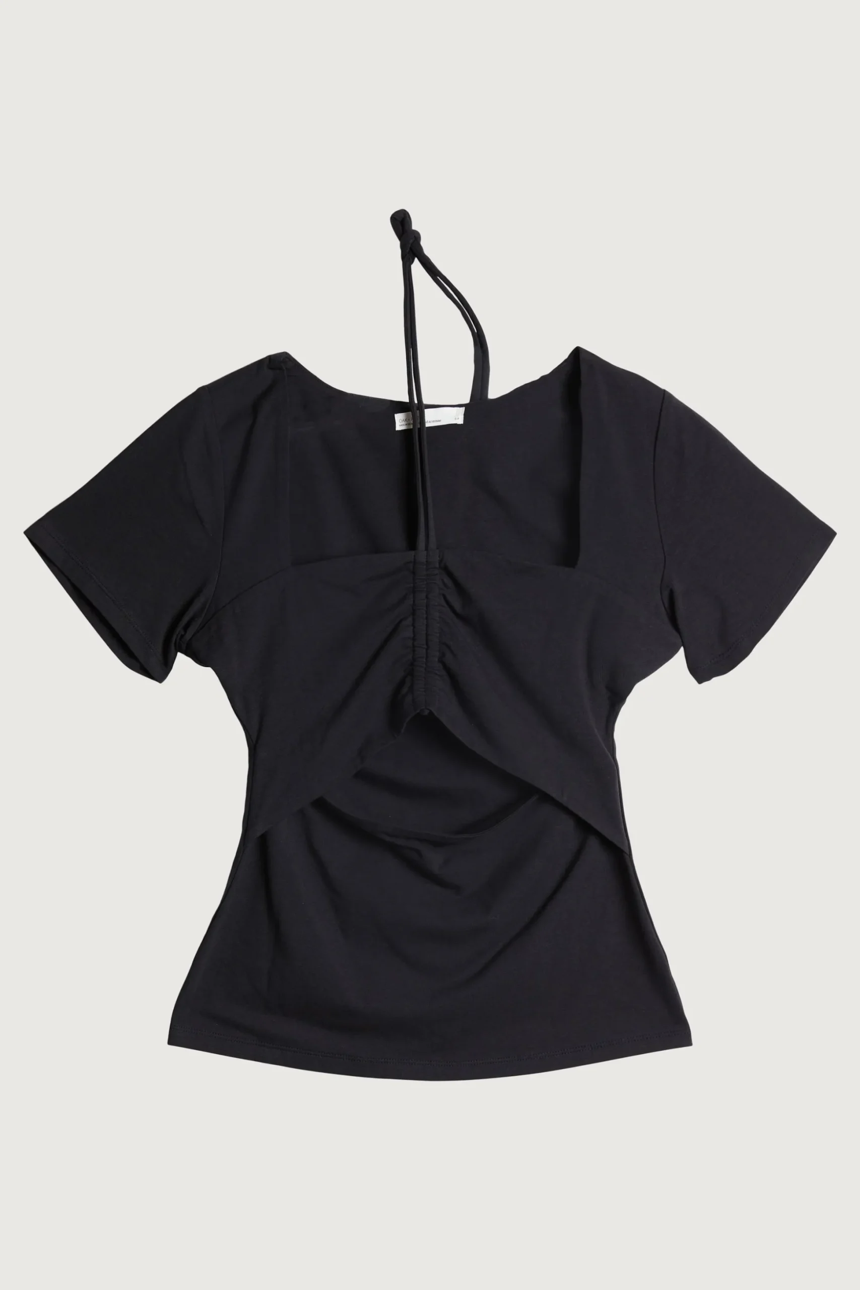 HALTER NECK CUTOUT TEE