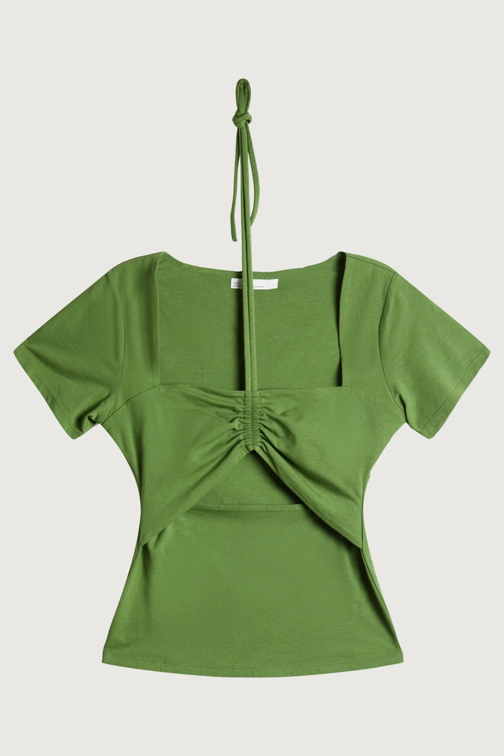 HALTER NECK CUTOUT TEE
