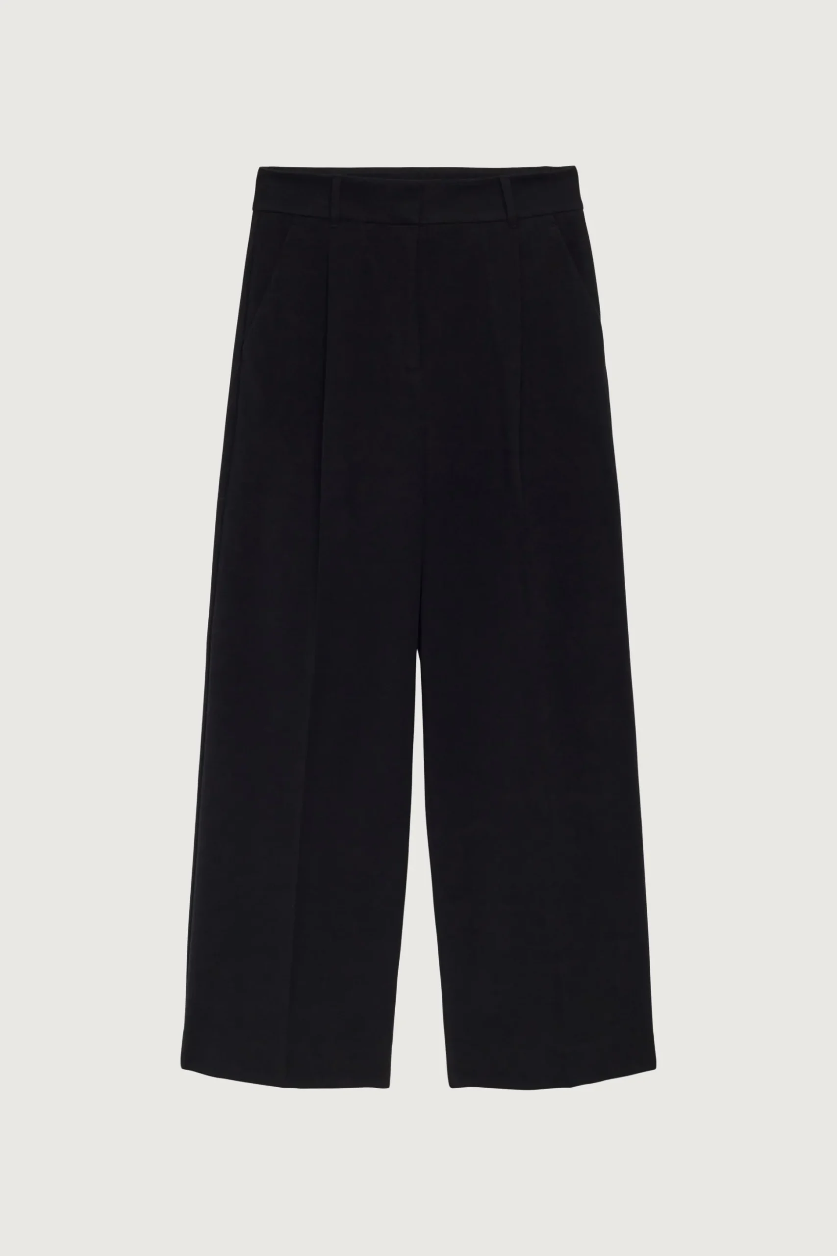 HIGH-RISE STRAIGHT LEG TROUSER WITH PLEATS