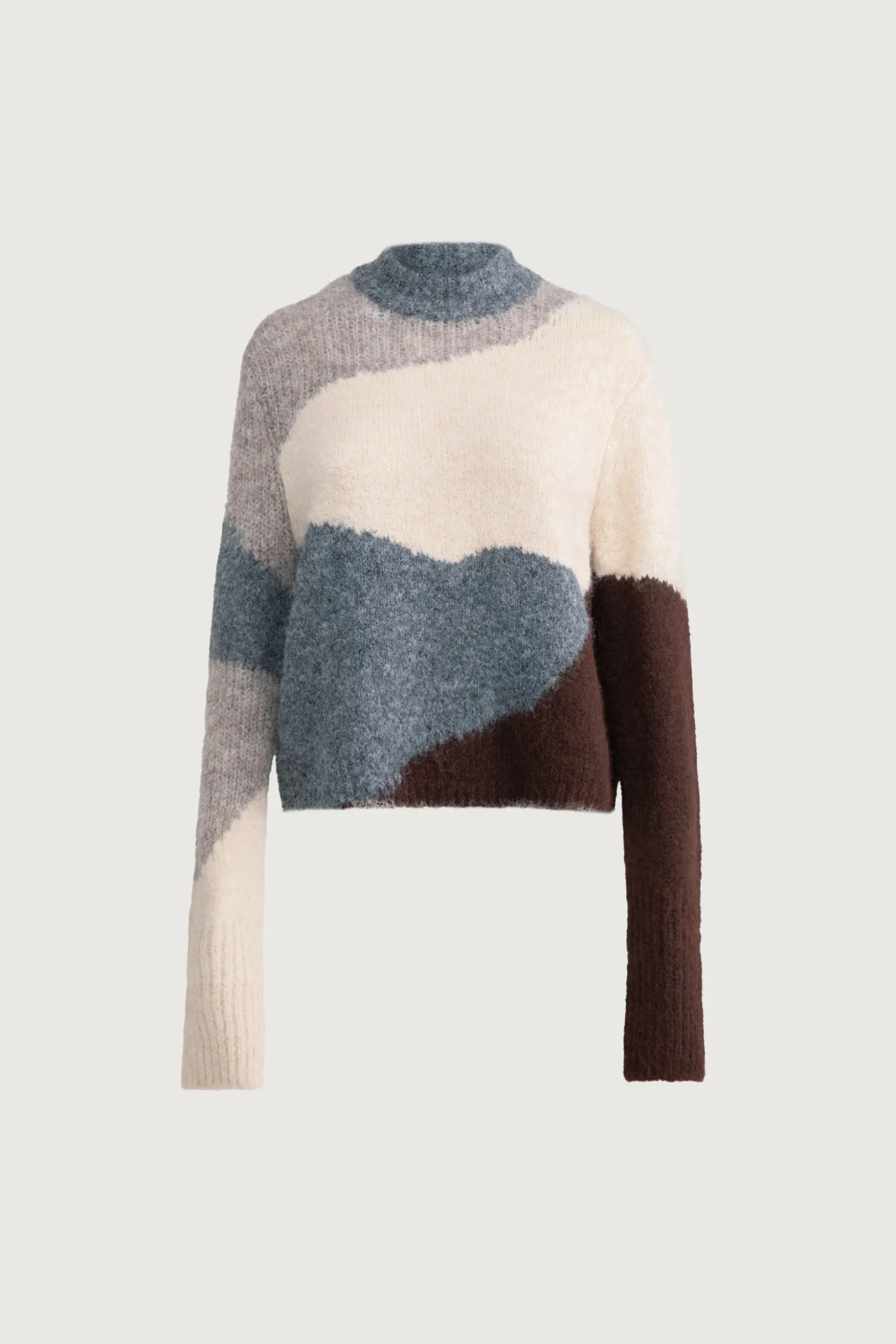 INTARSIA KNIT SWEATER