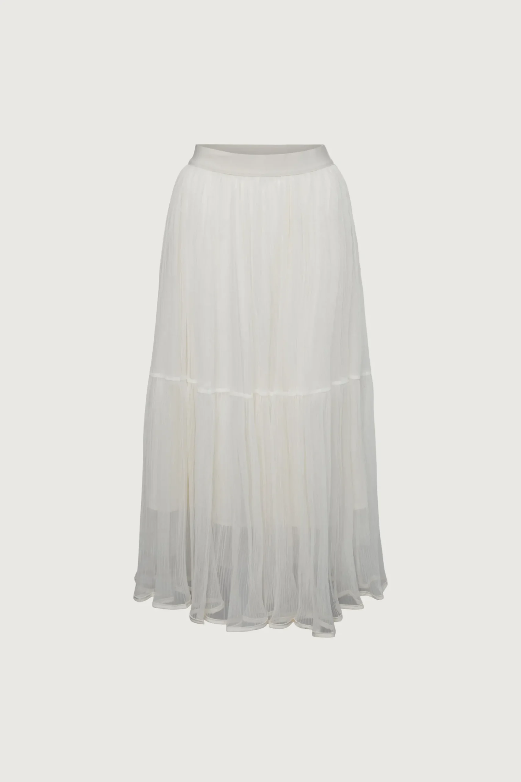 LAYERED TULLE MIDI SKIRT