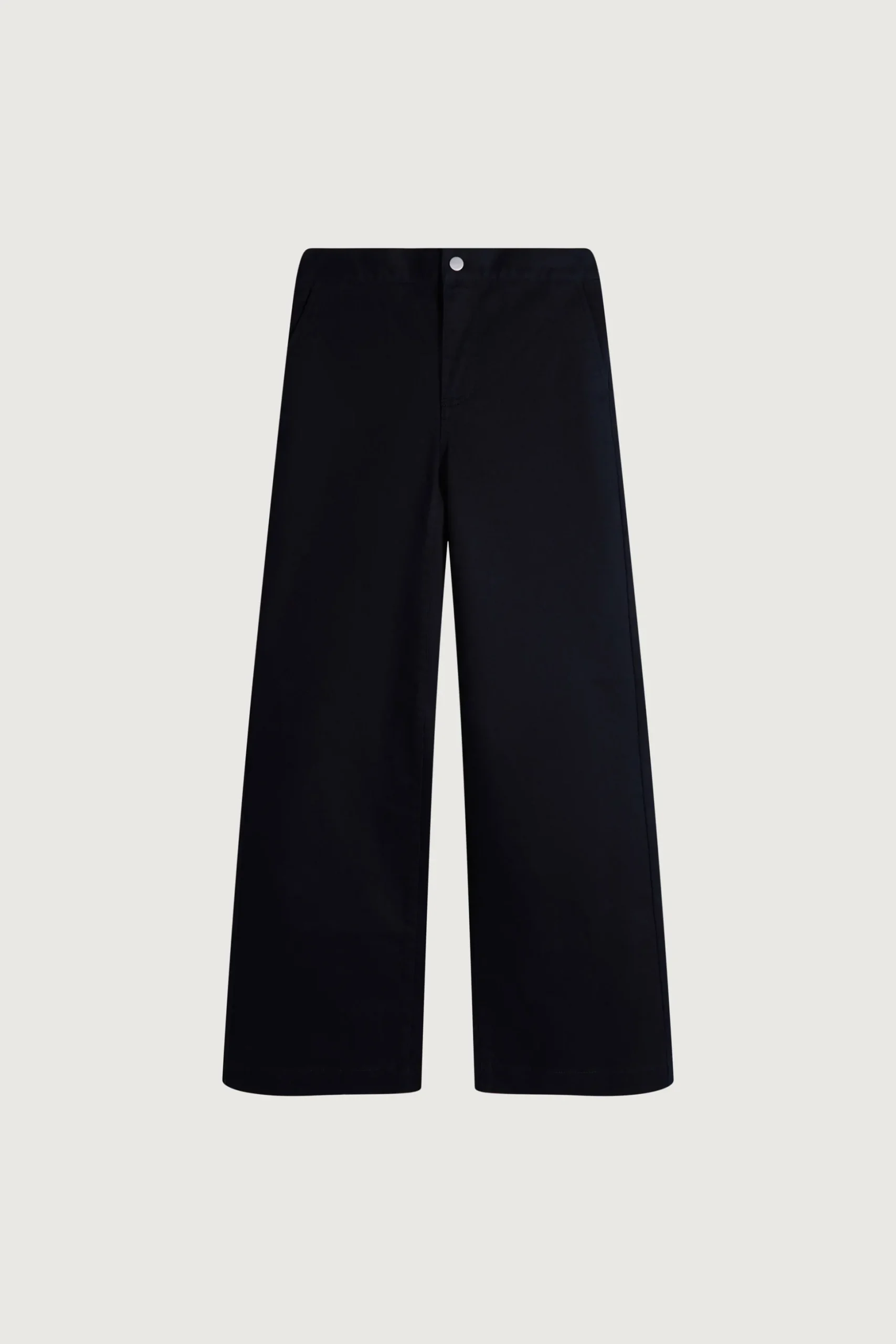 LONG LENGTH 30" TWILL WIDE LEG PANT