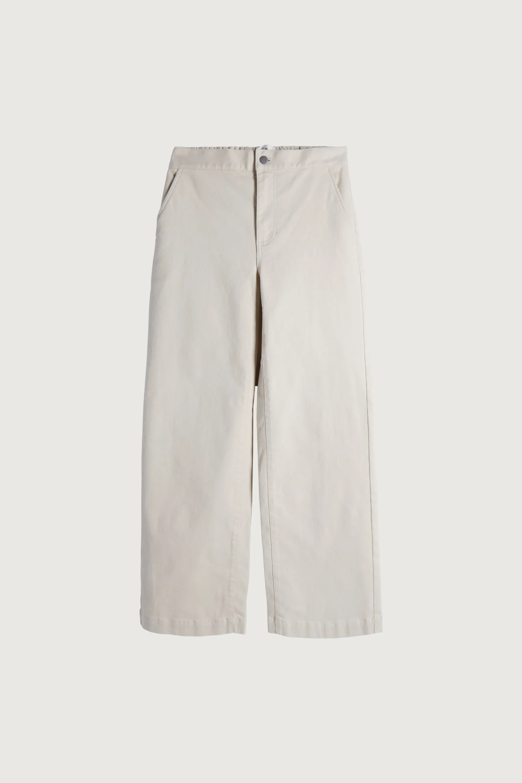 LONG LENGTH 30" TWILL WIDE LEG PANT