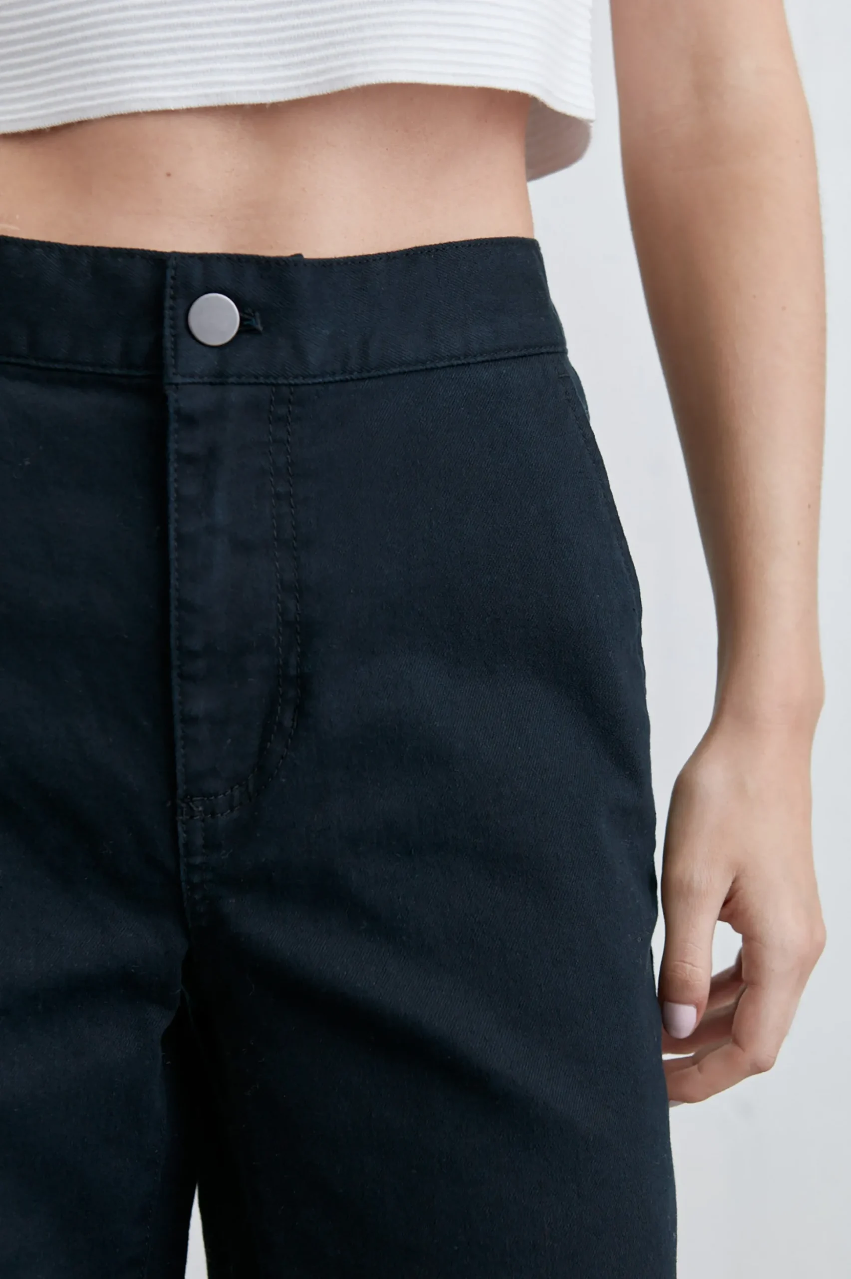 LONG LENGTH 30" TWILL WIDE LEG PANT
