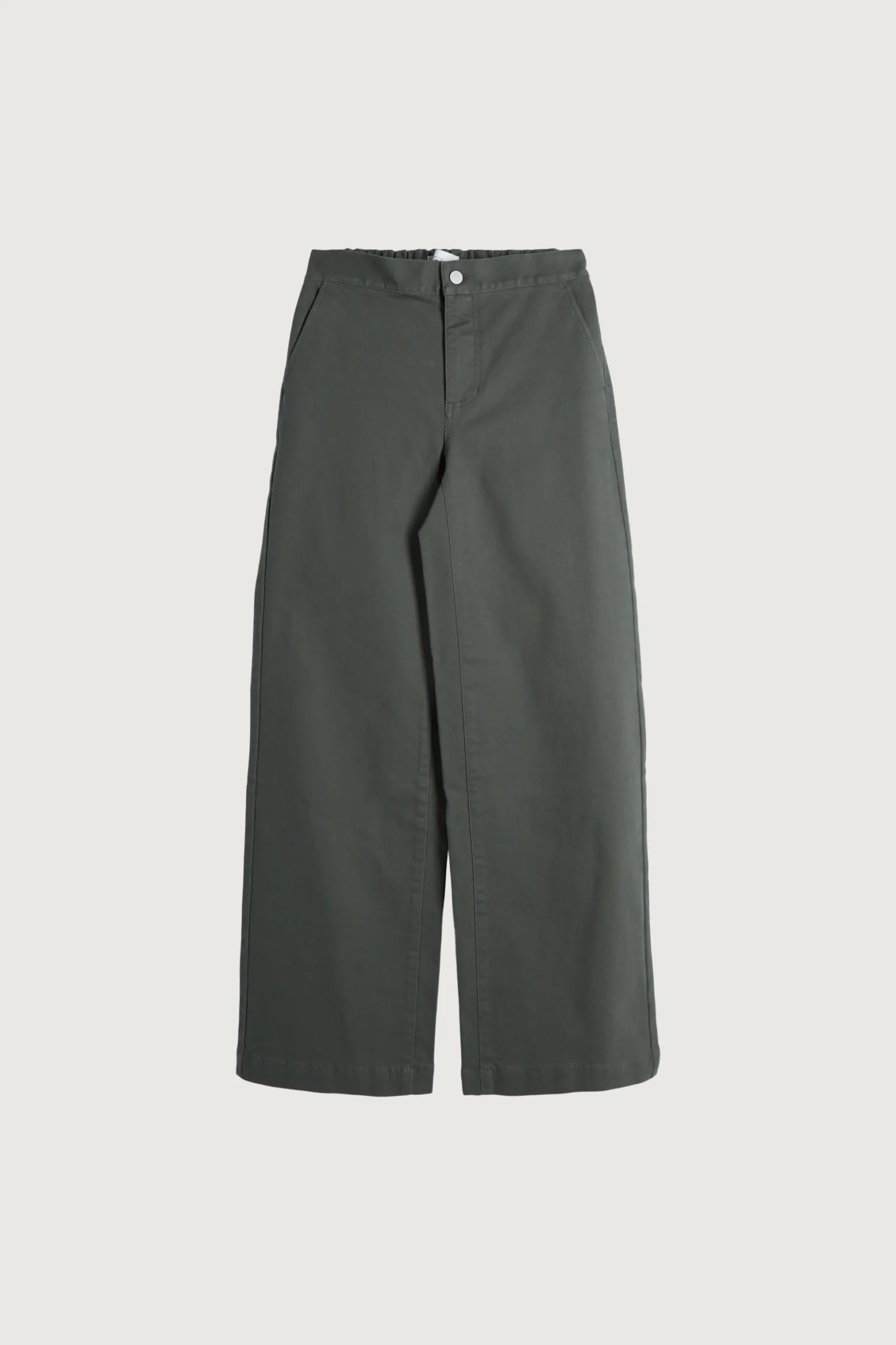 LONG LENGTH 30" TWILL WIDE LEG PANT