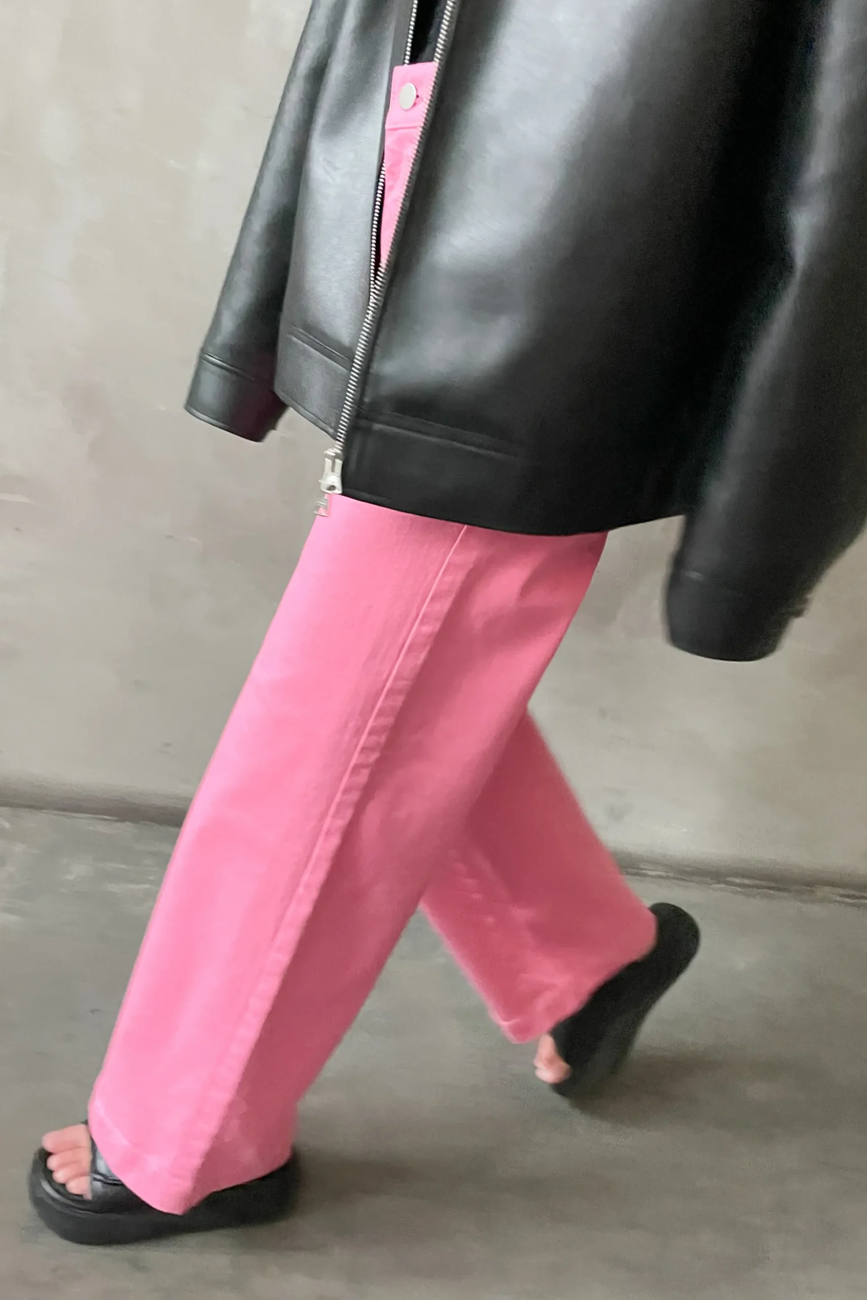 LONG LENGTH 30" TWILL WIDE LEG PANT