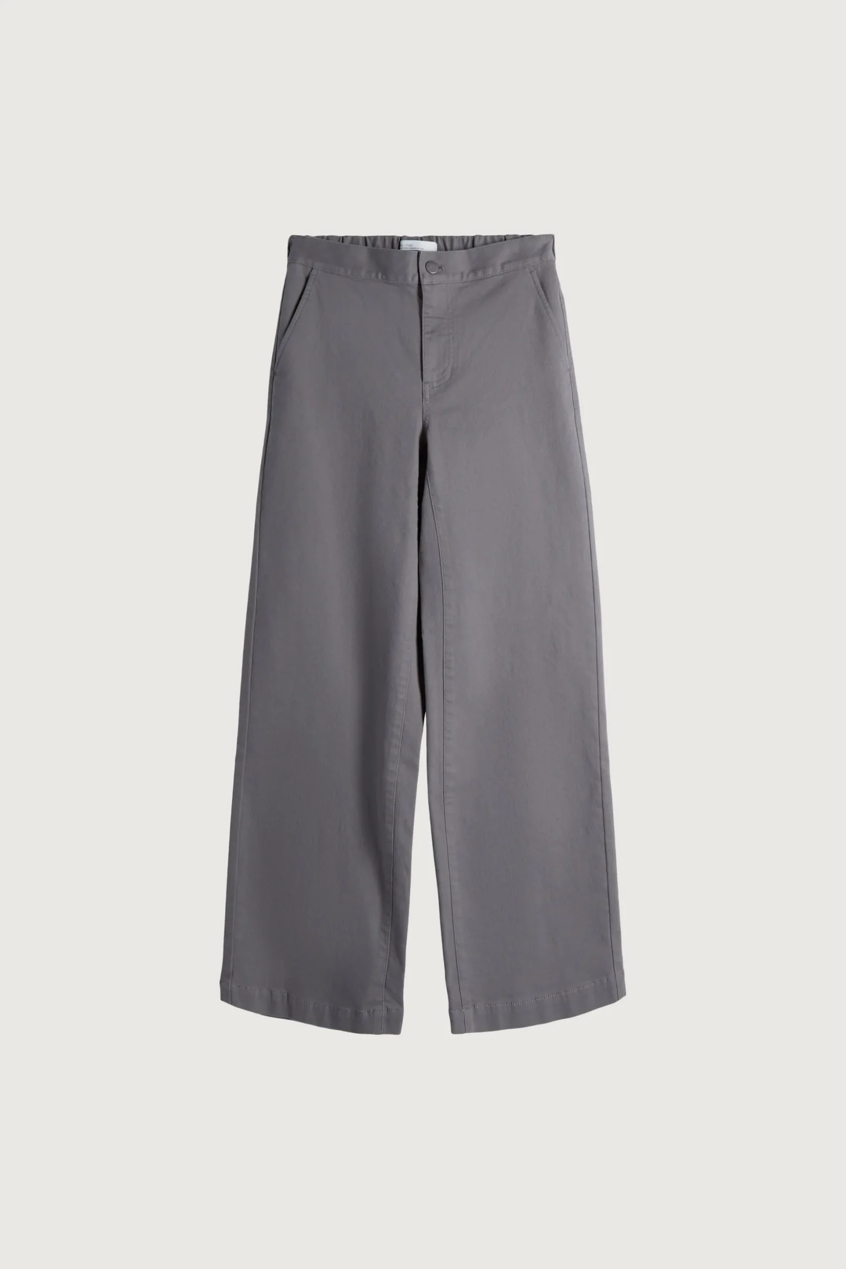 LONG LENGTH 30" TWILL WIDE LEG PANT