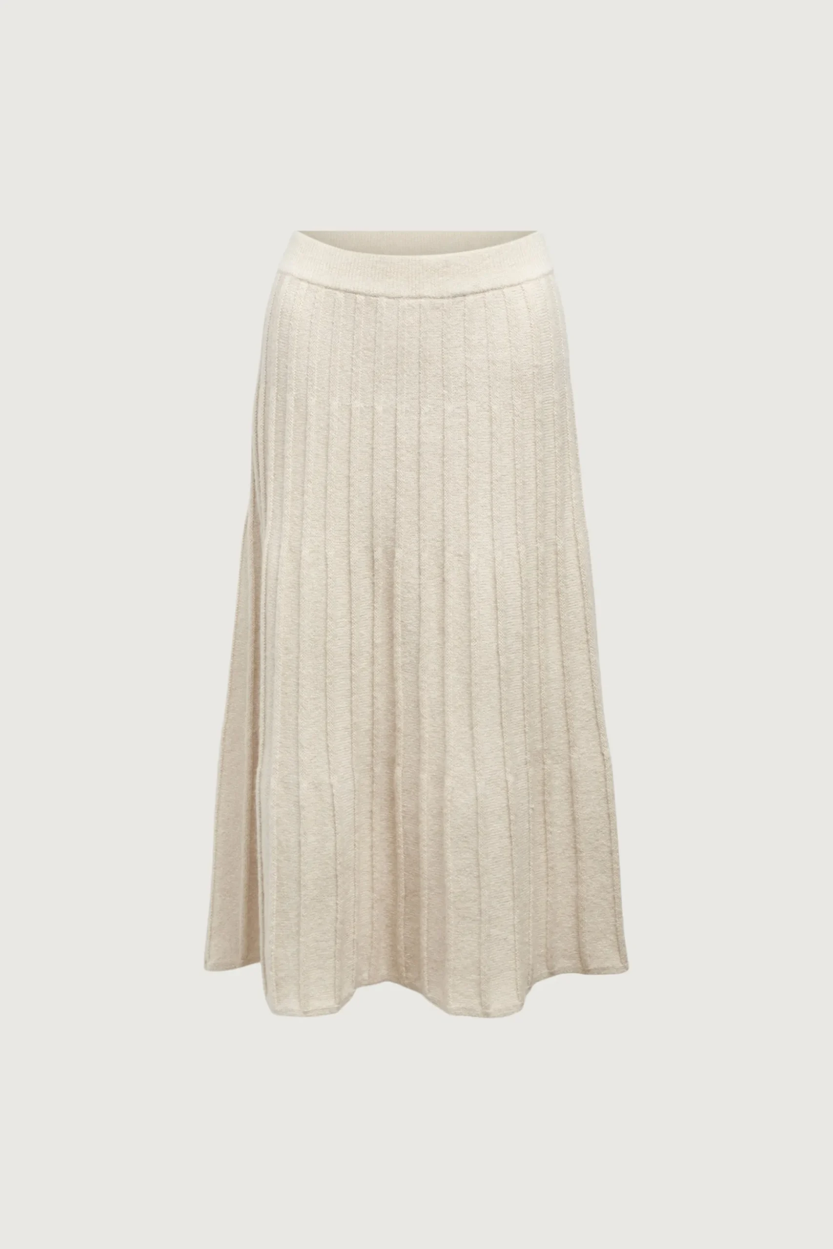 MIDI KNIT SWEATER SKIRT