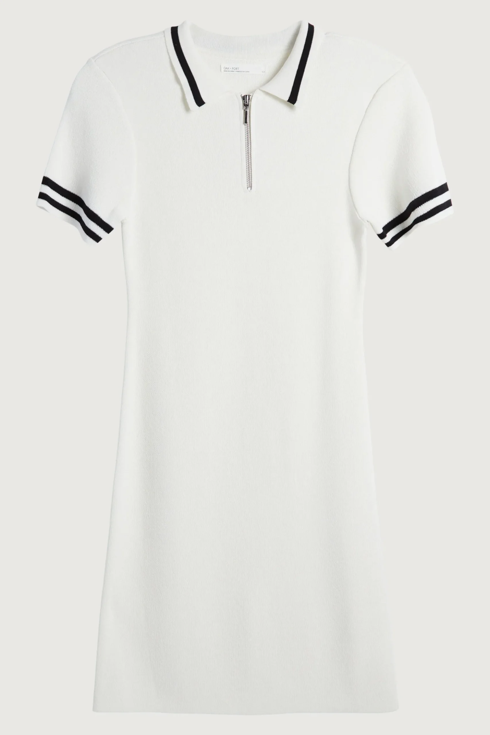 MINI KNIT COLLARED DRESS