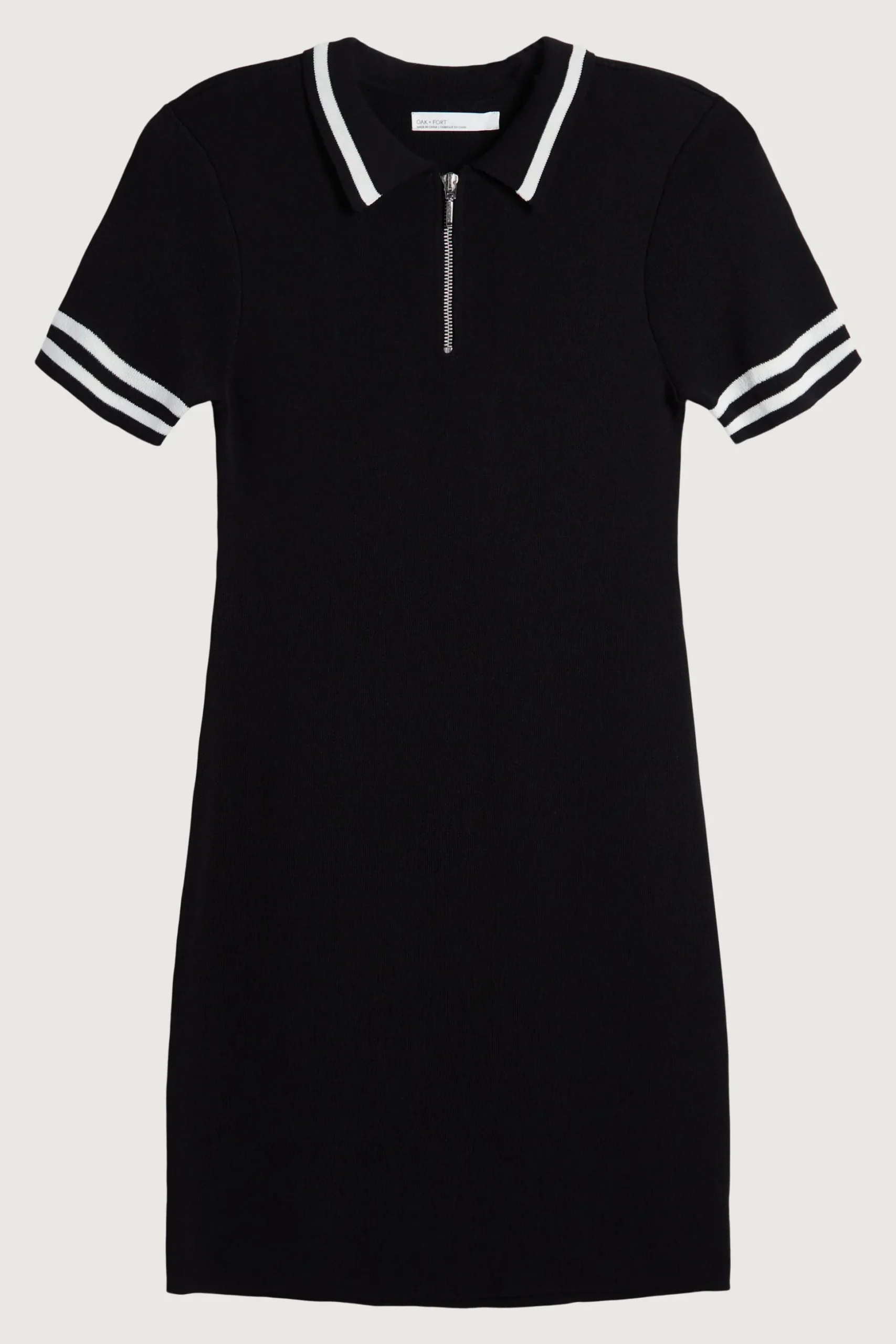 MINI KNIT COLLARED DRESS