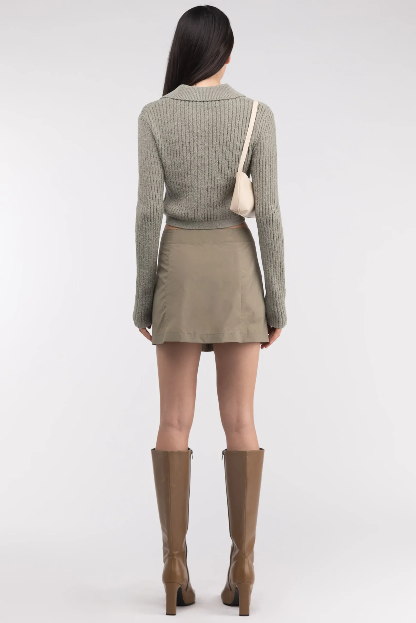 MINI NYLON CARGO SKIRT