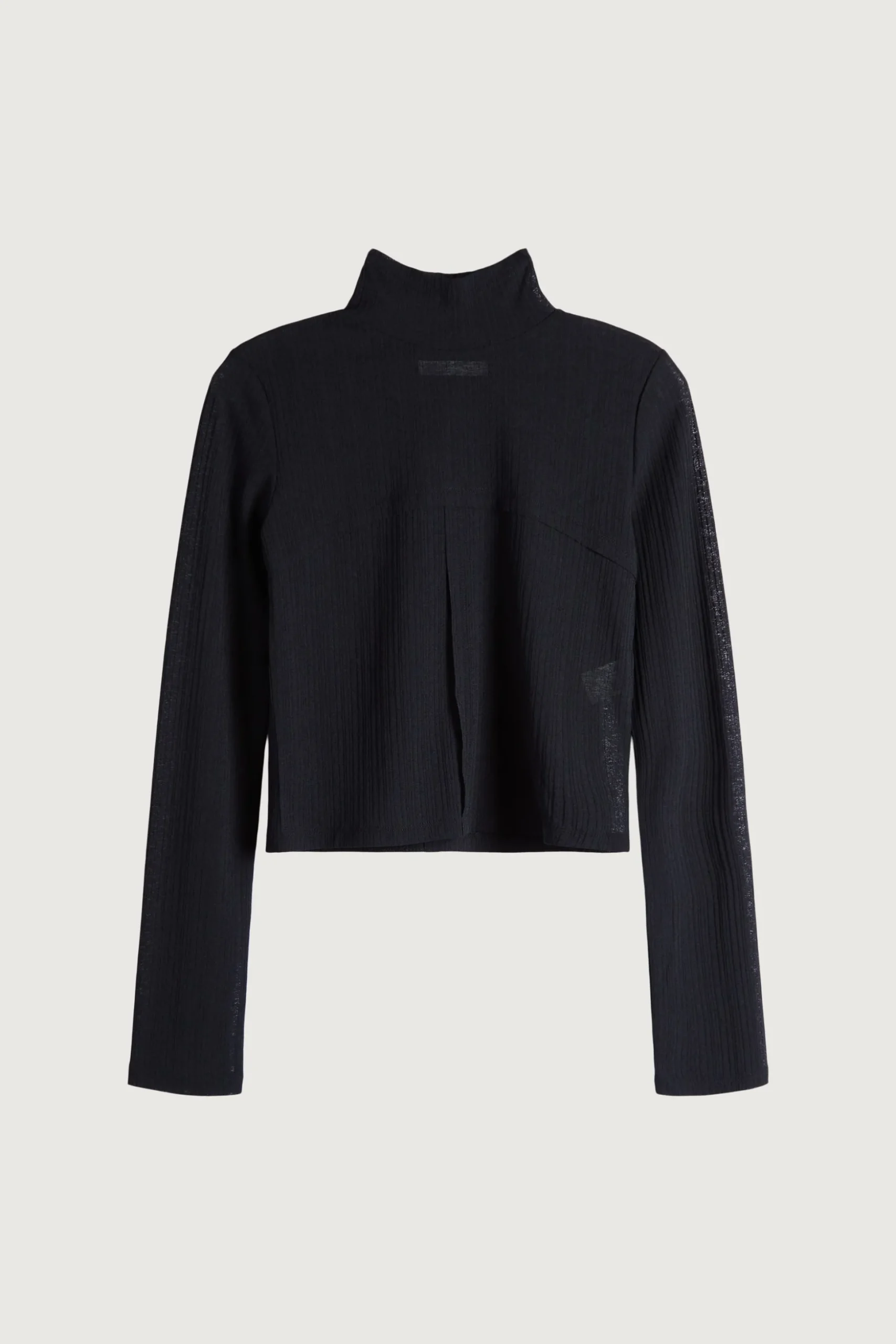 MOCKNECK TOP WITH SEAM DETAILS