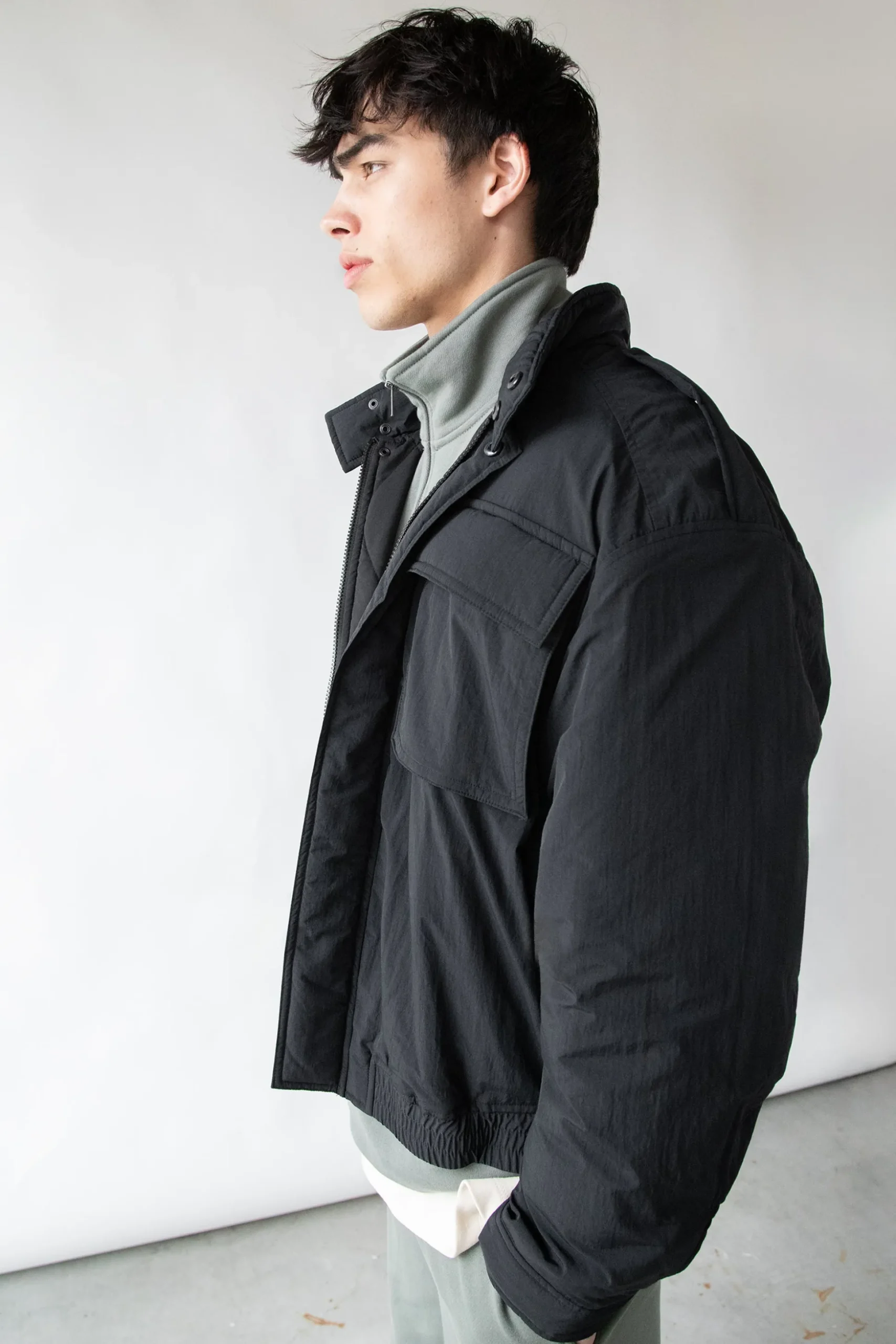 NYLON BOMBER JACKET