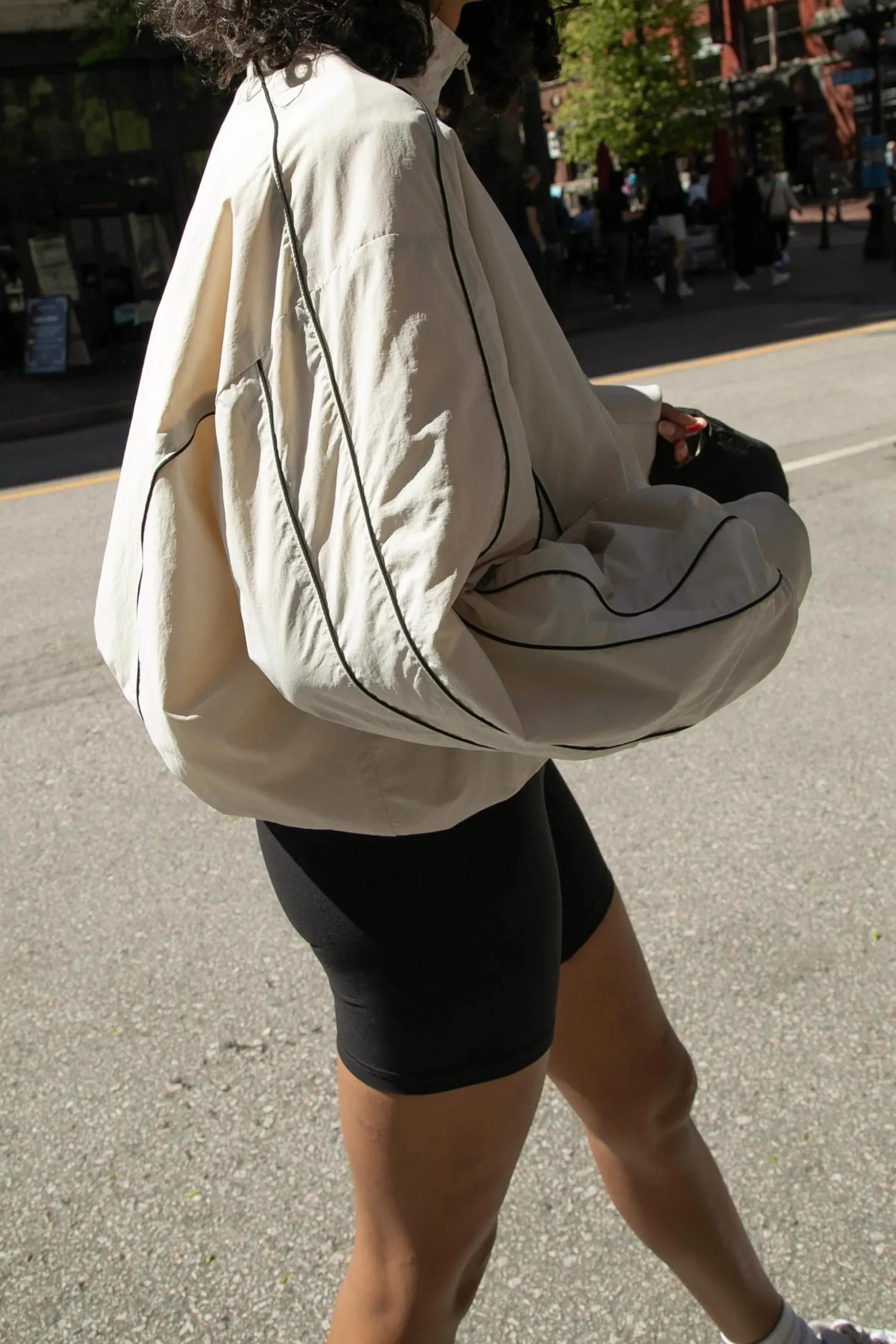 NYLON TRACK ZIP-UP JACKET