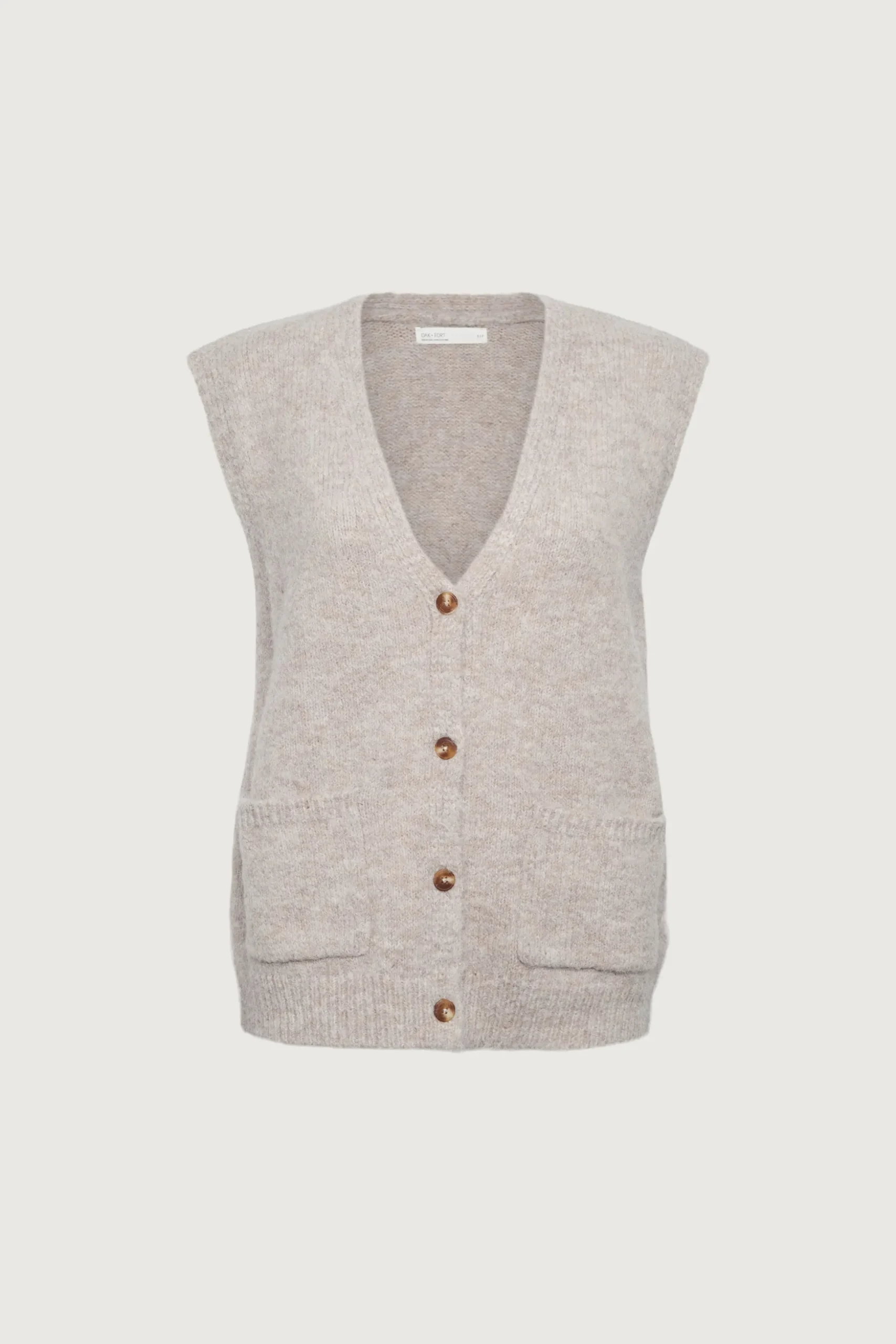OVERSIZED BUTTON FRONT SWEATER VEST