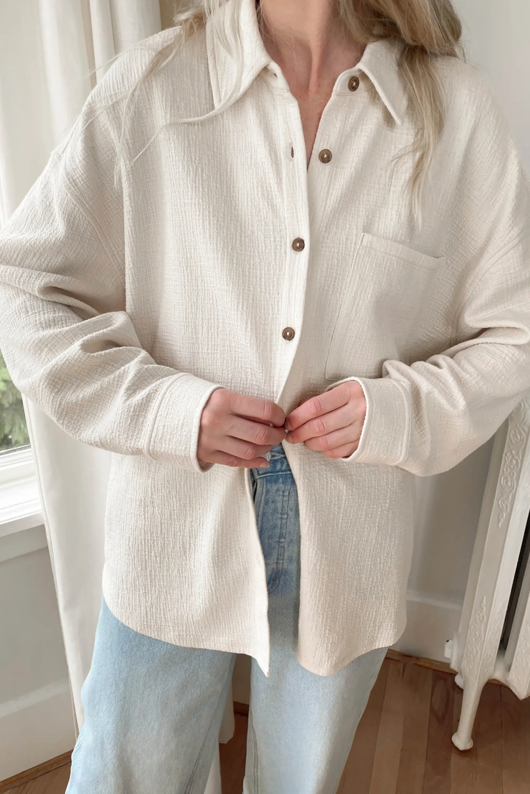 OVERSIZED KNIT SHIRT