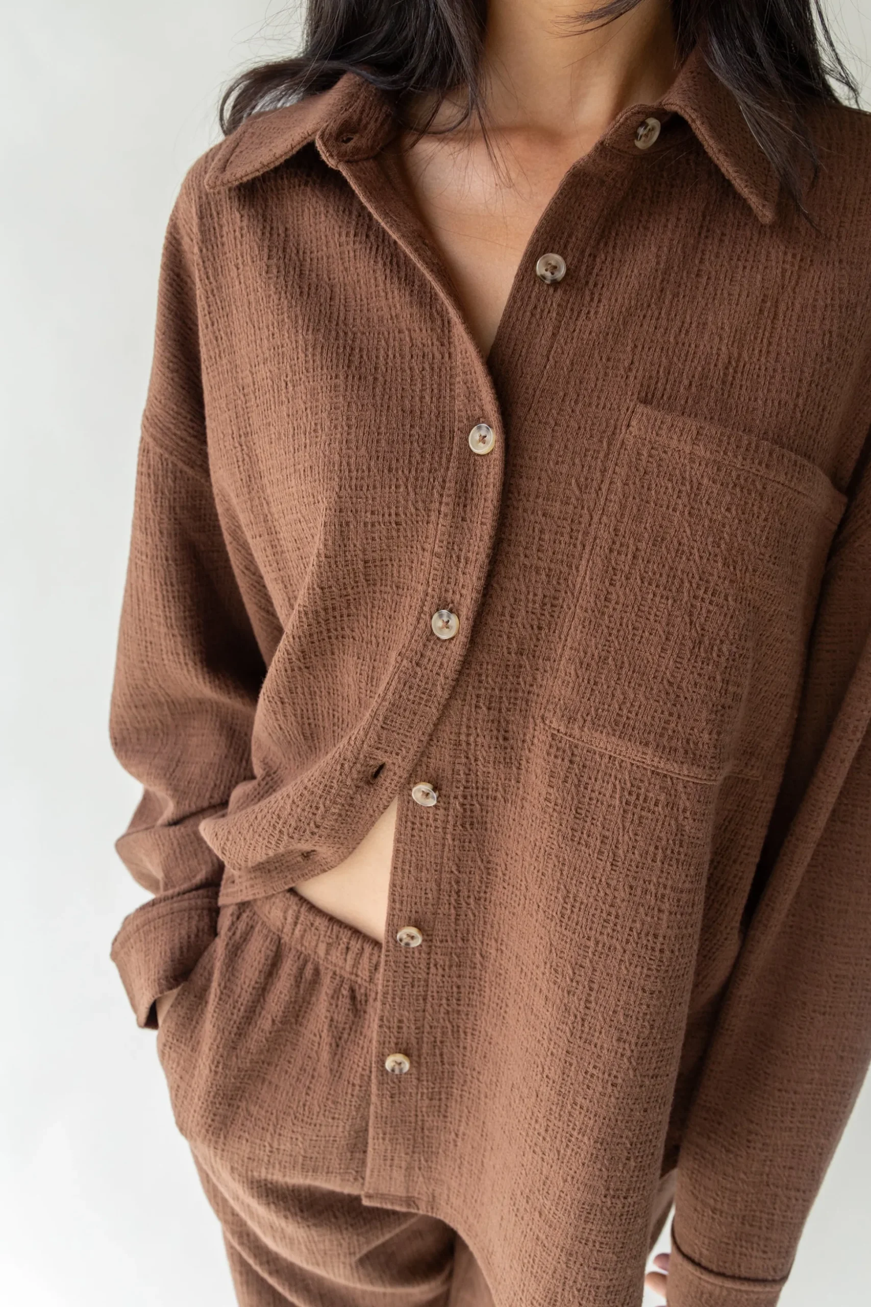 OVERSIZED KNIT SHIRT