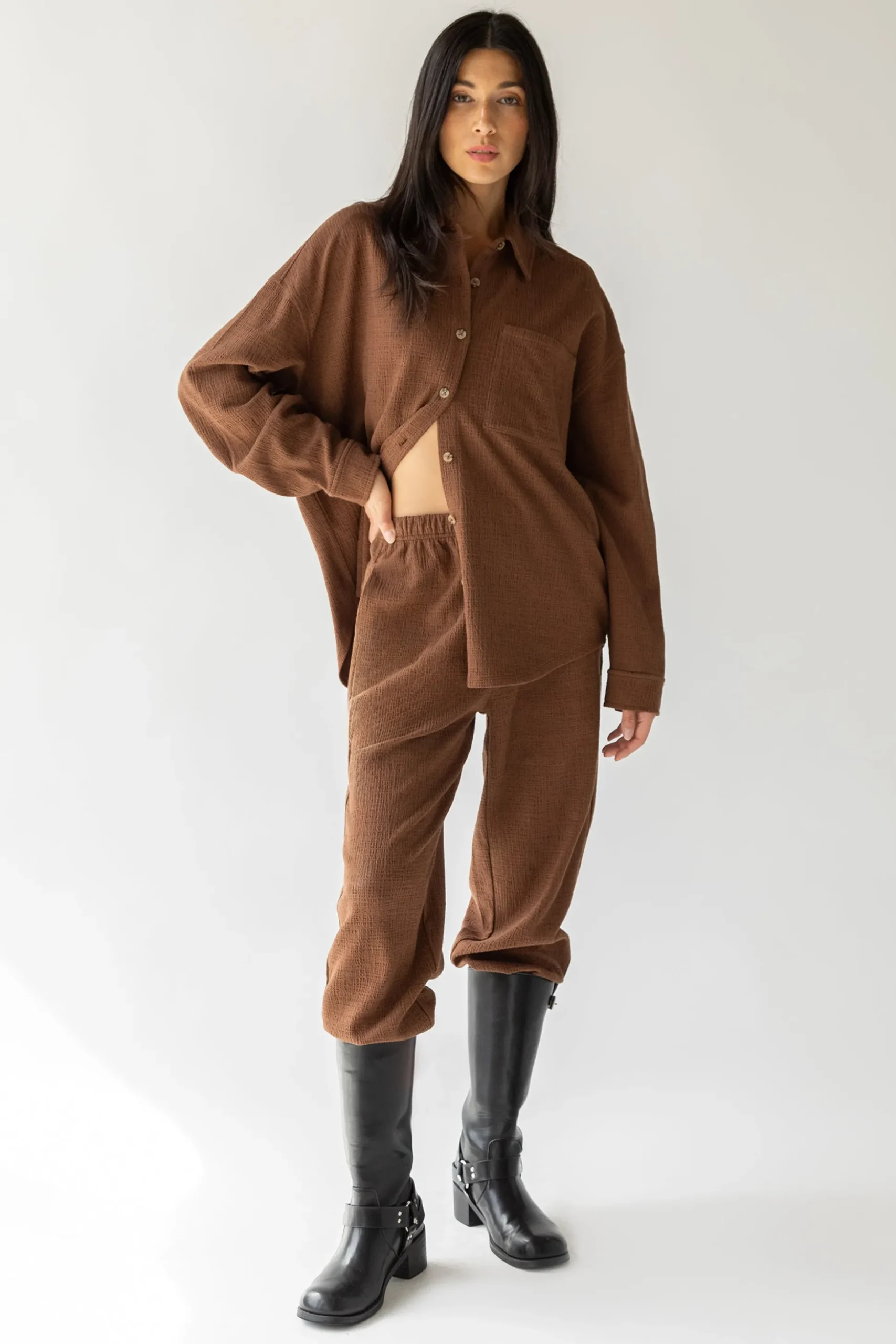 OVERSIZED KNIT SHIRT