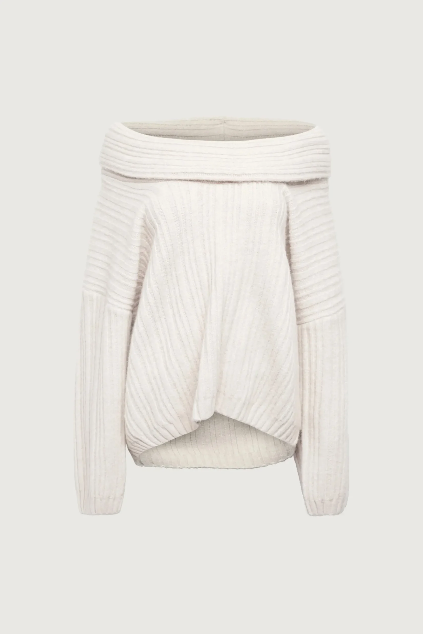 OVERSIZED SLOUCHY OFF THE SHOULDER SWEATER