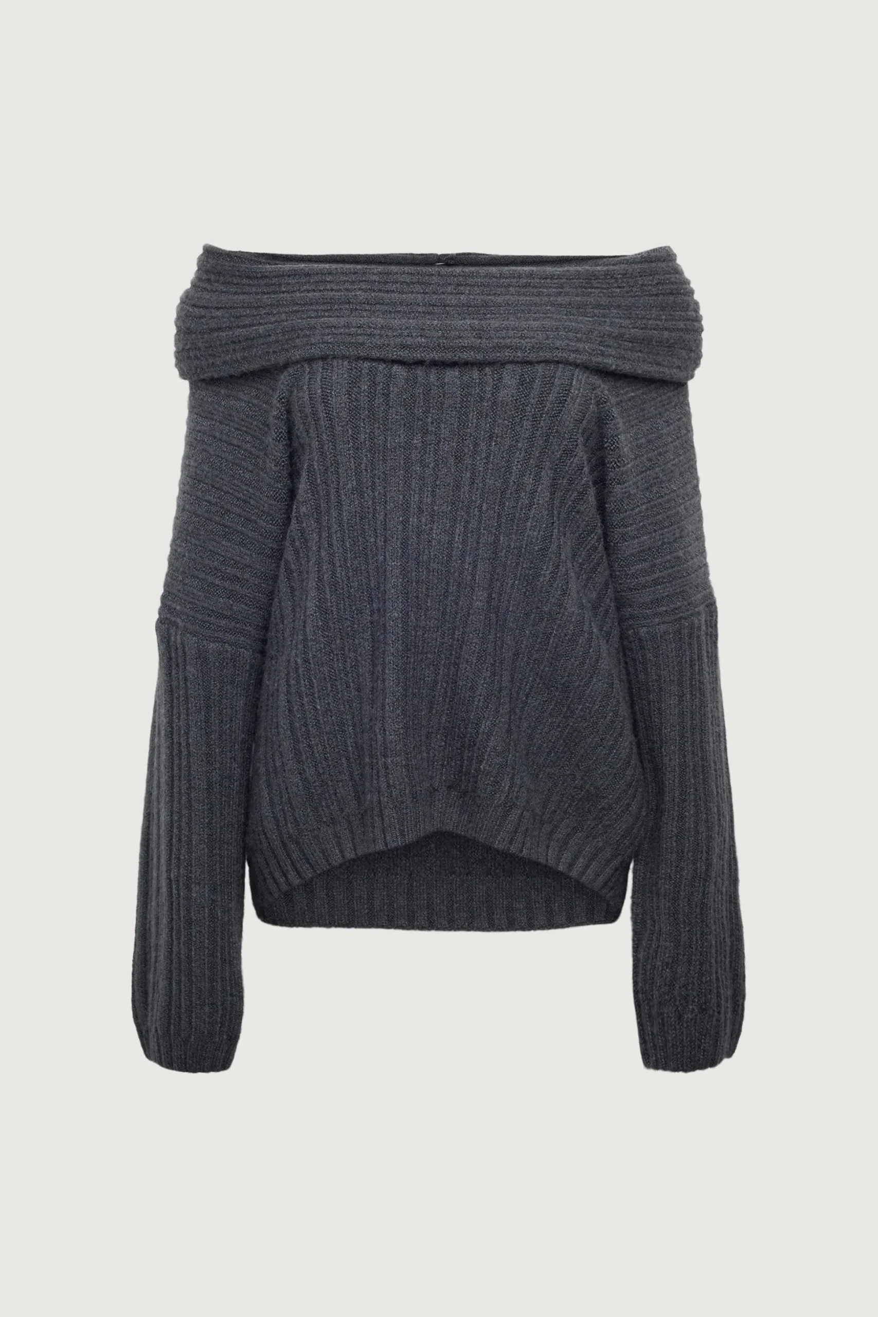 OVERSIZED SLOUCHY OFF THE SHOULDER SWEATER