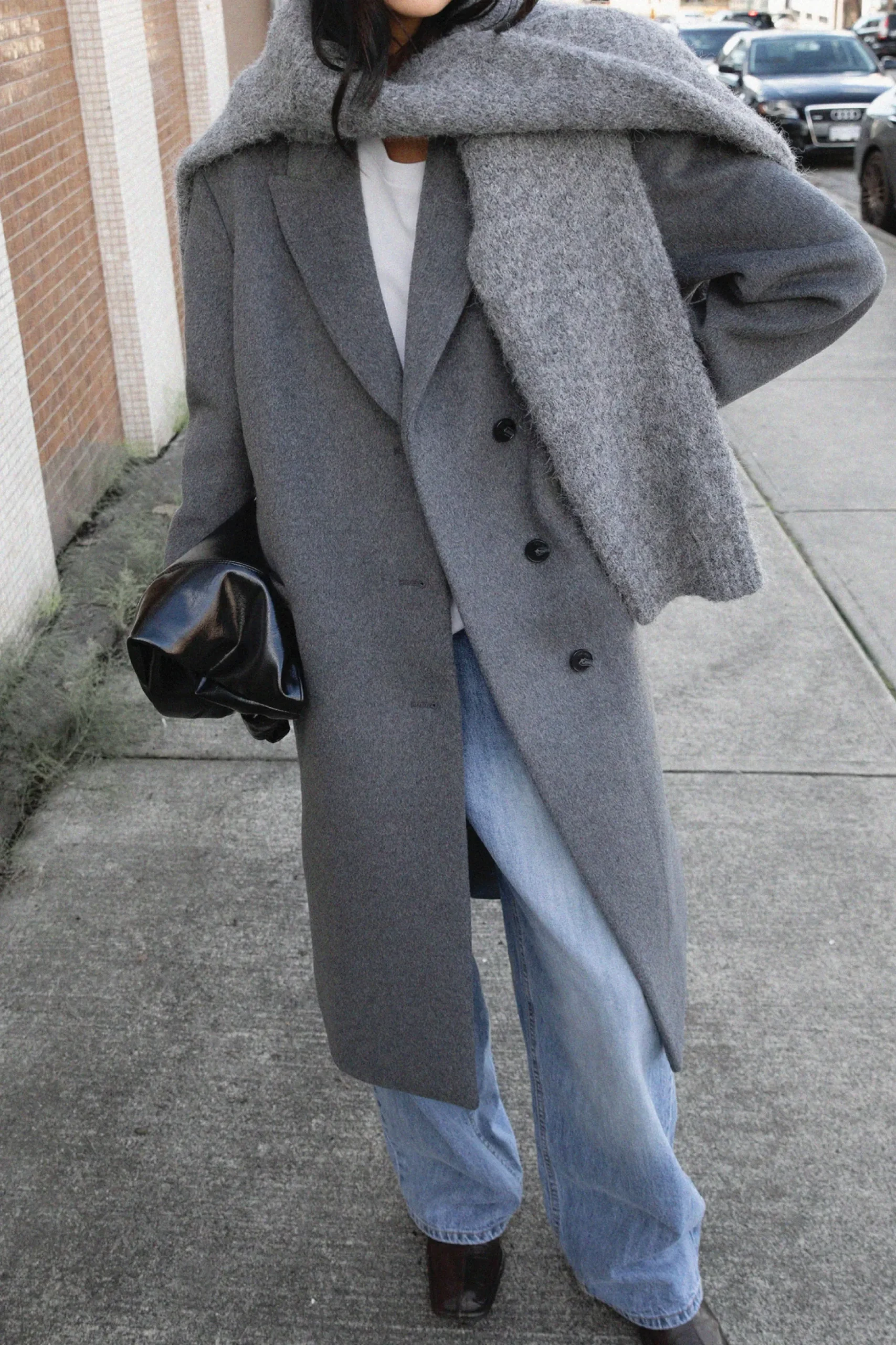 OVERSIZED WOOL-BLEND COAT