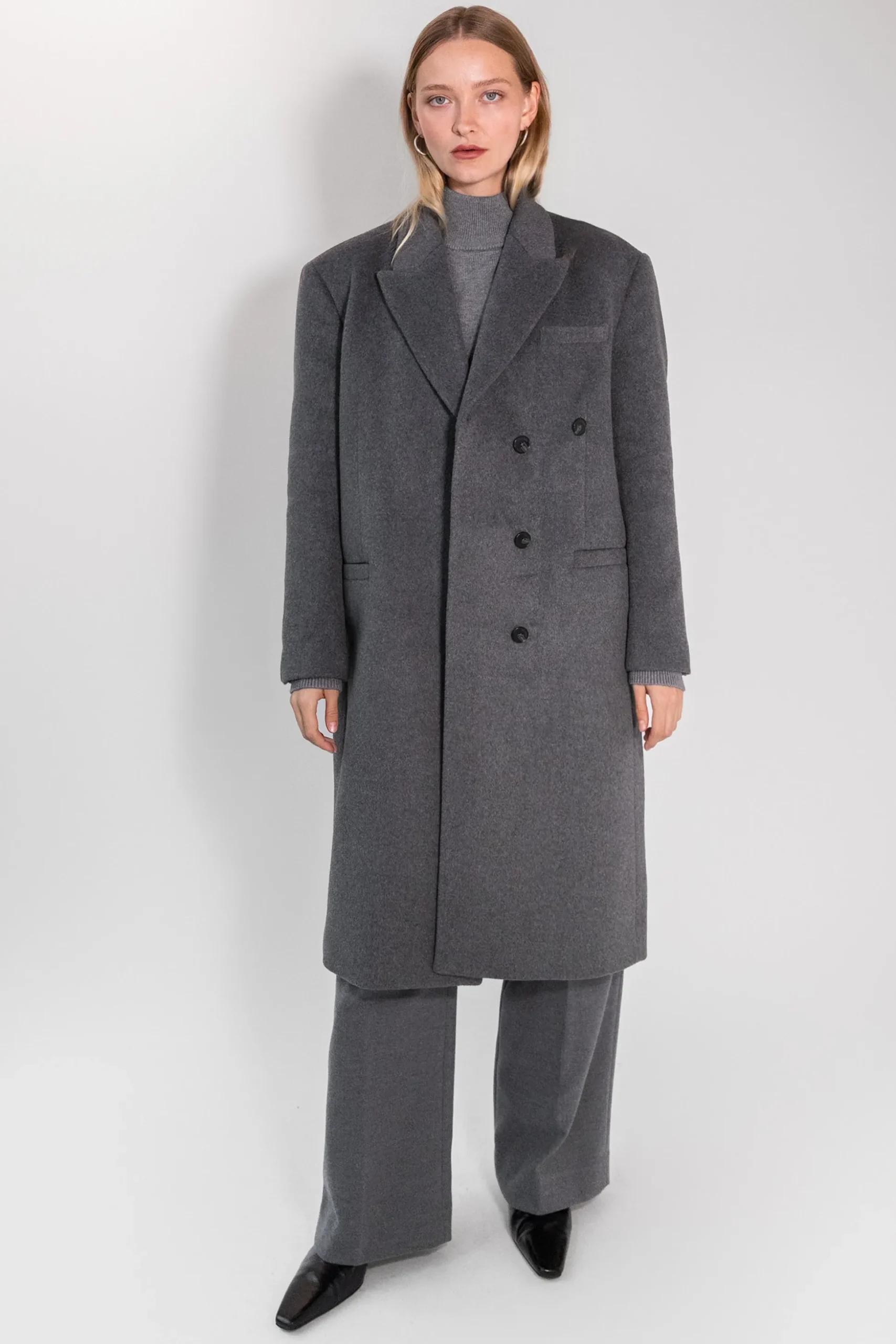 OVERSIZED WOOL-BLEND COAT
