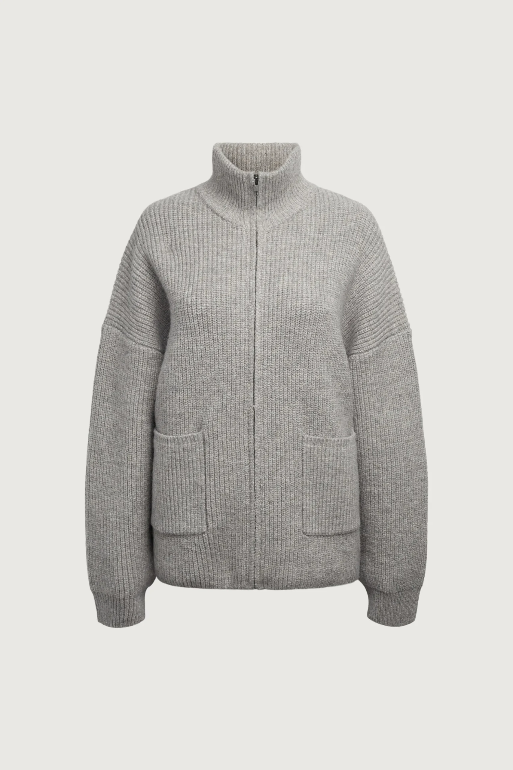 OVERSIZED ZIP-UP CARDIGAN