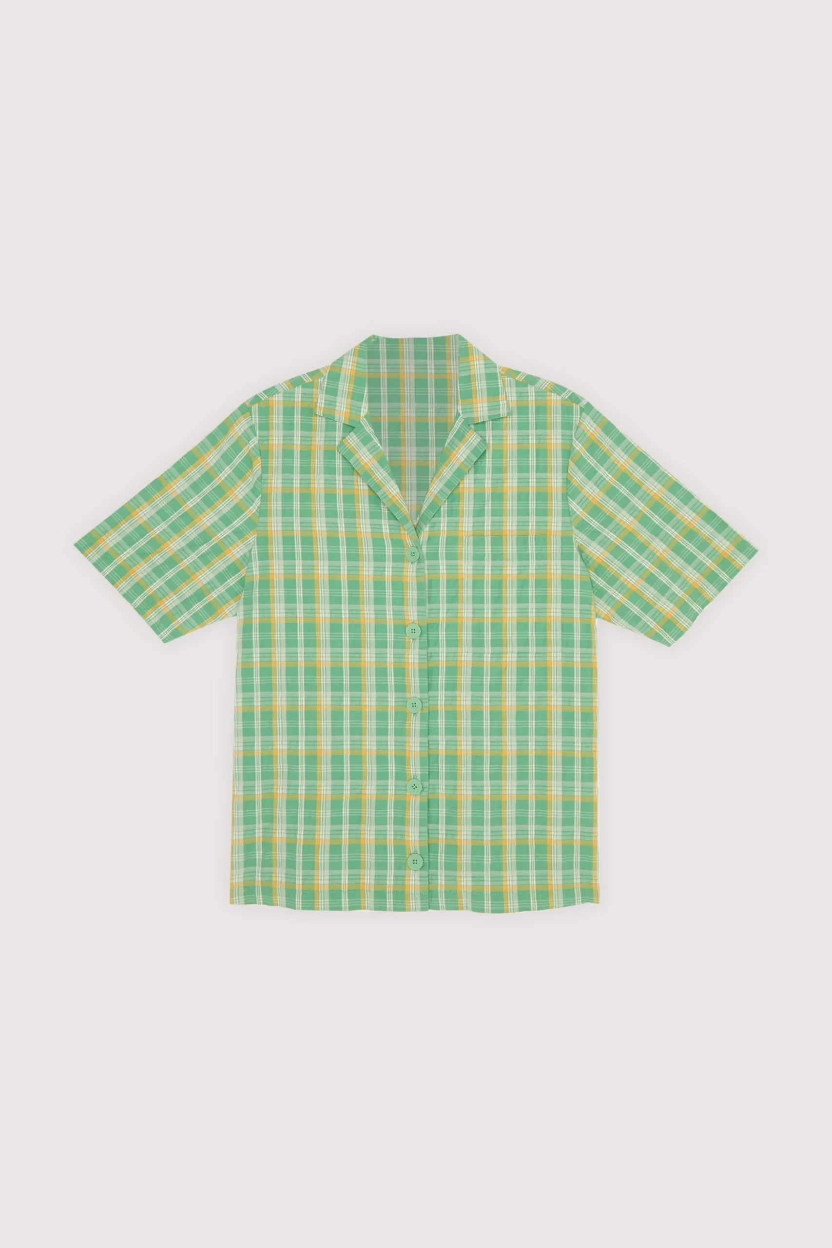 PLAID SHORT SLEEVE SHIRT