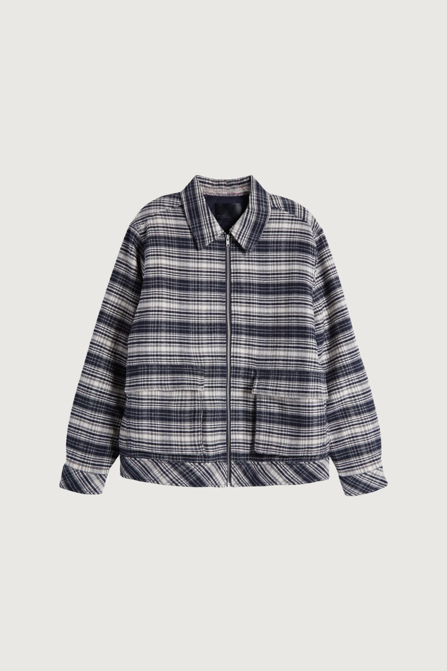 QUILT WOVEN COLLARED JACKET