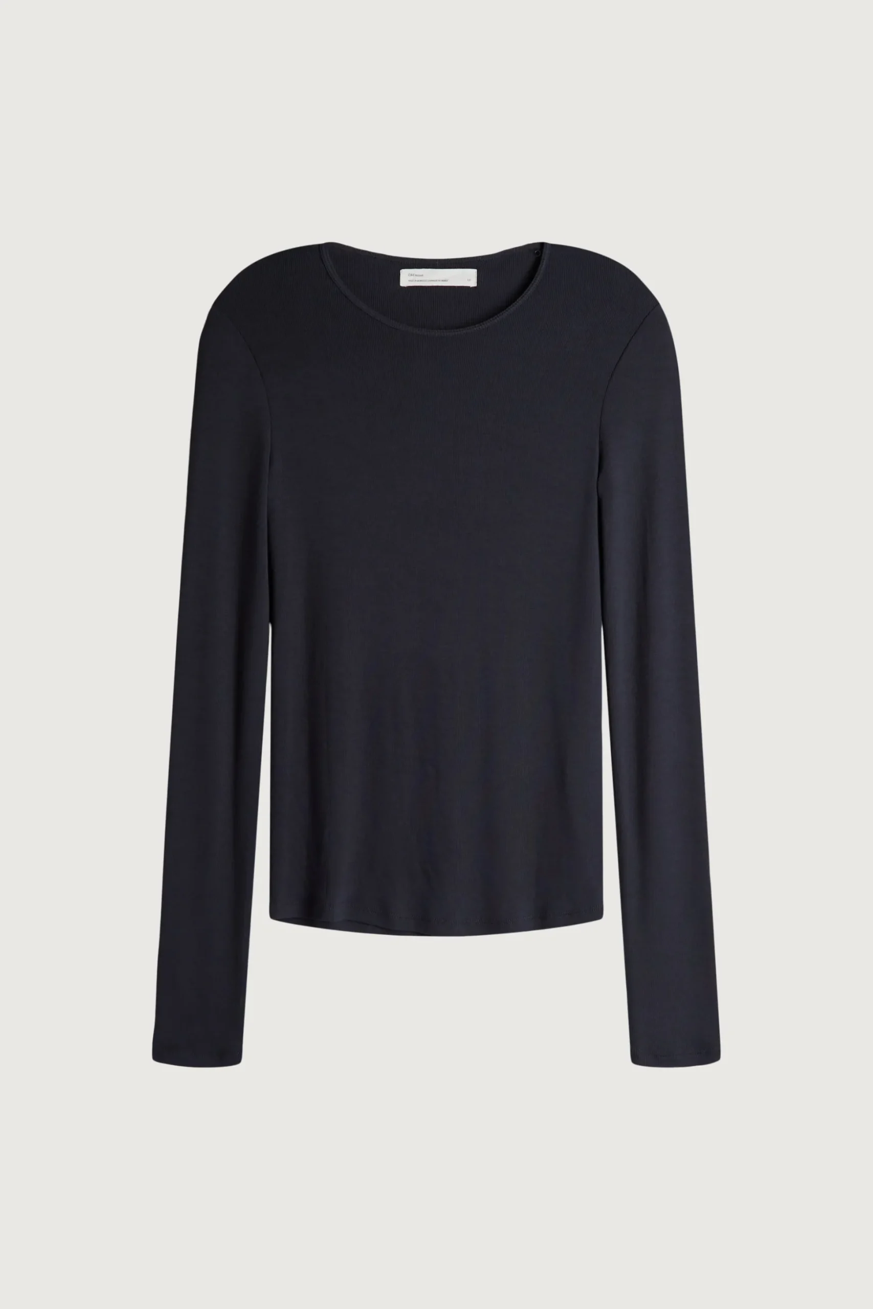 RIBBED CREWNECK LONG SLEEVE