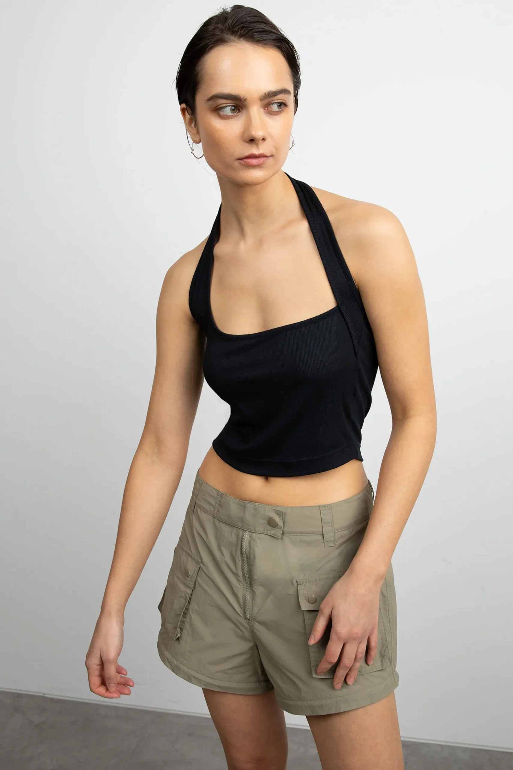 RIBBED HALTER TANK