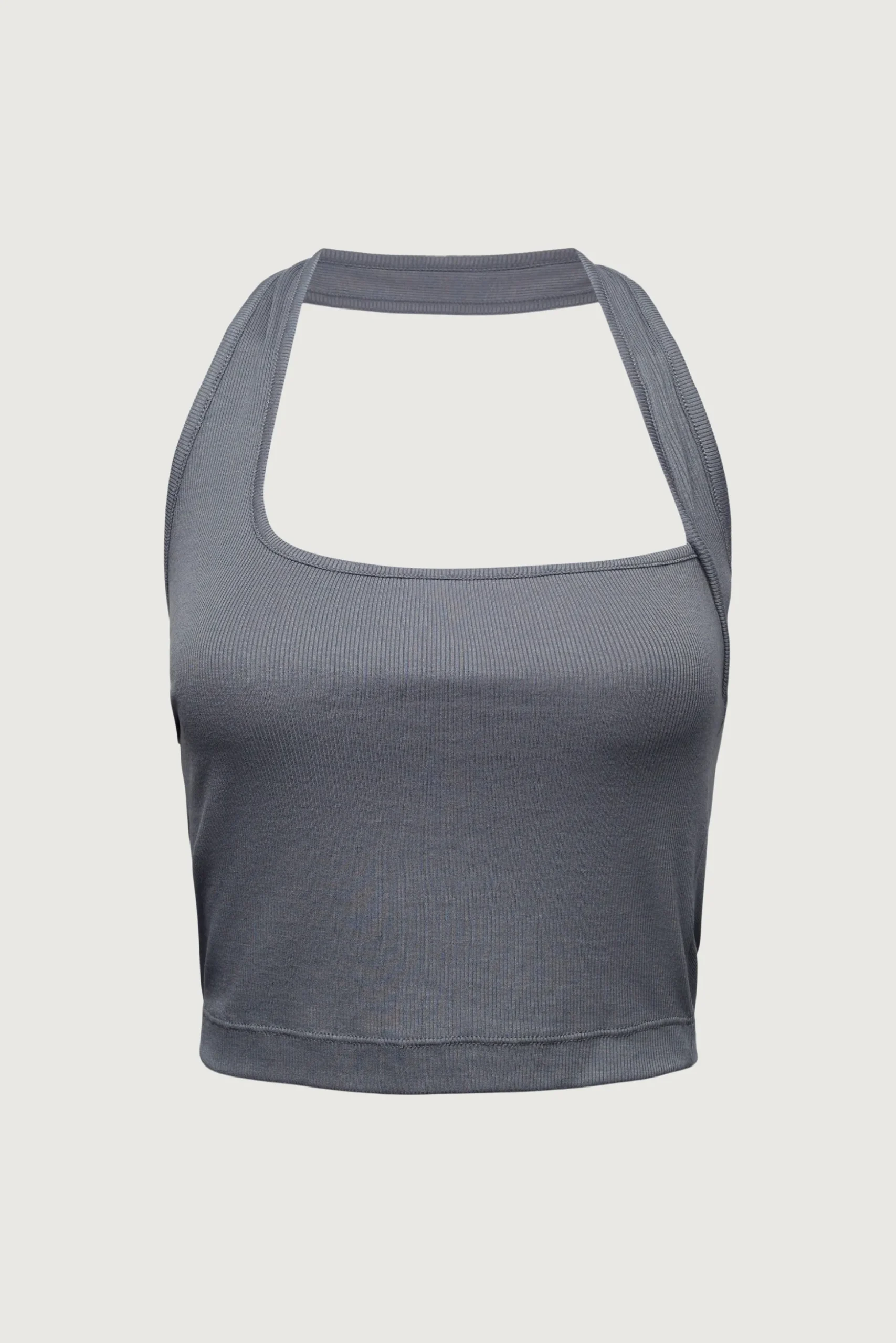 RIBBED HALTER TANK
