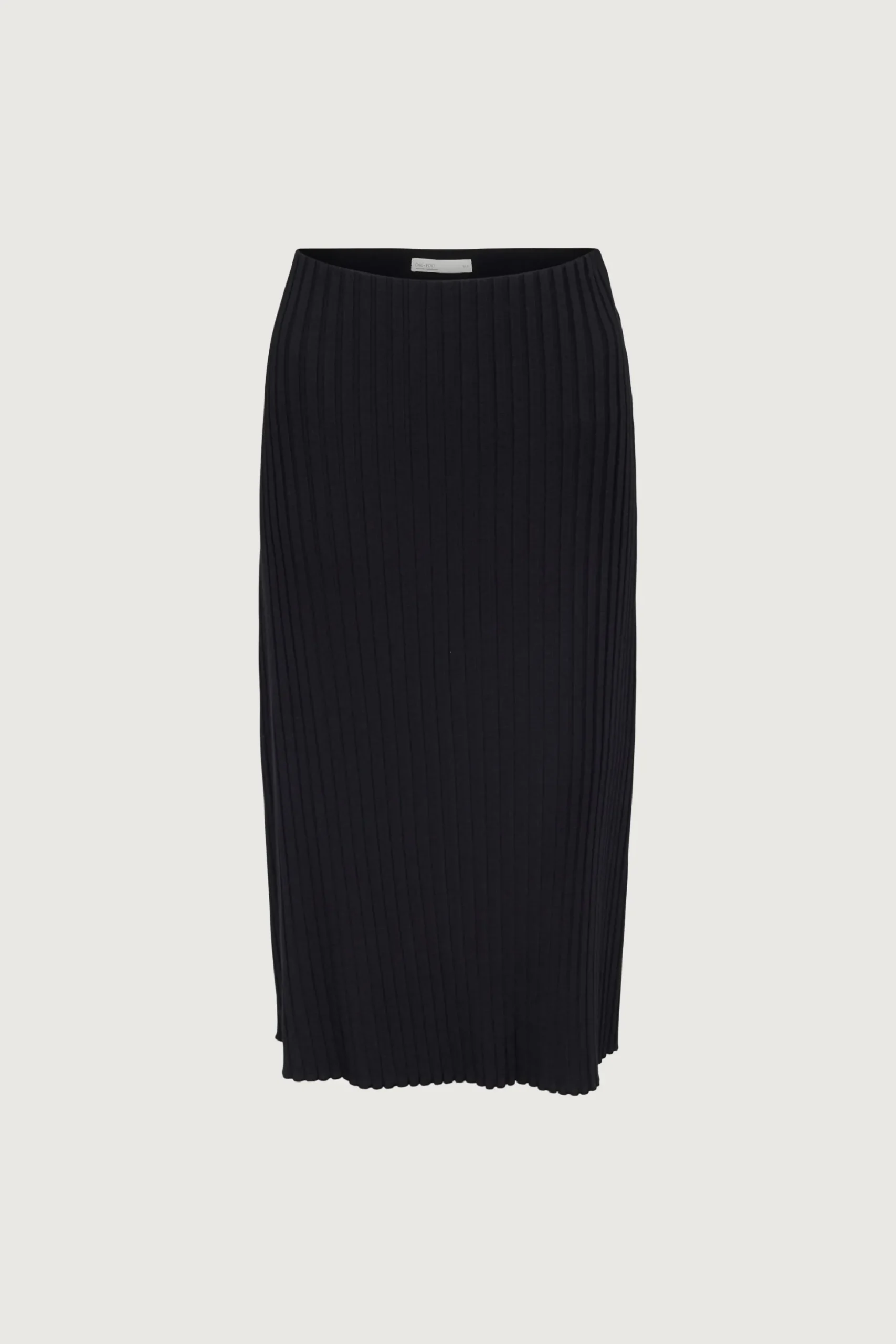 RIBBED KNIT MIDI SKIRT
