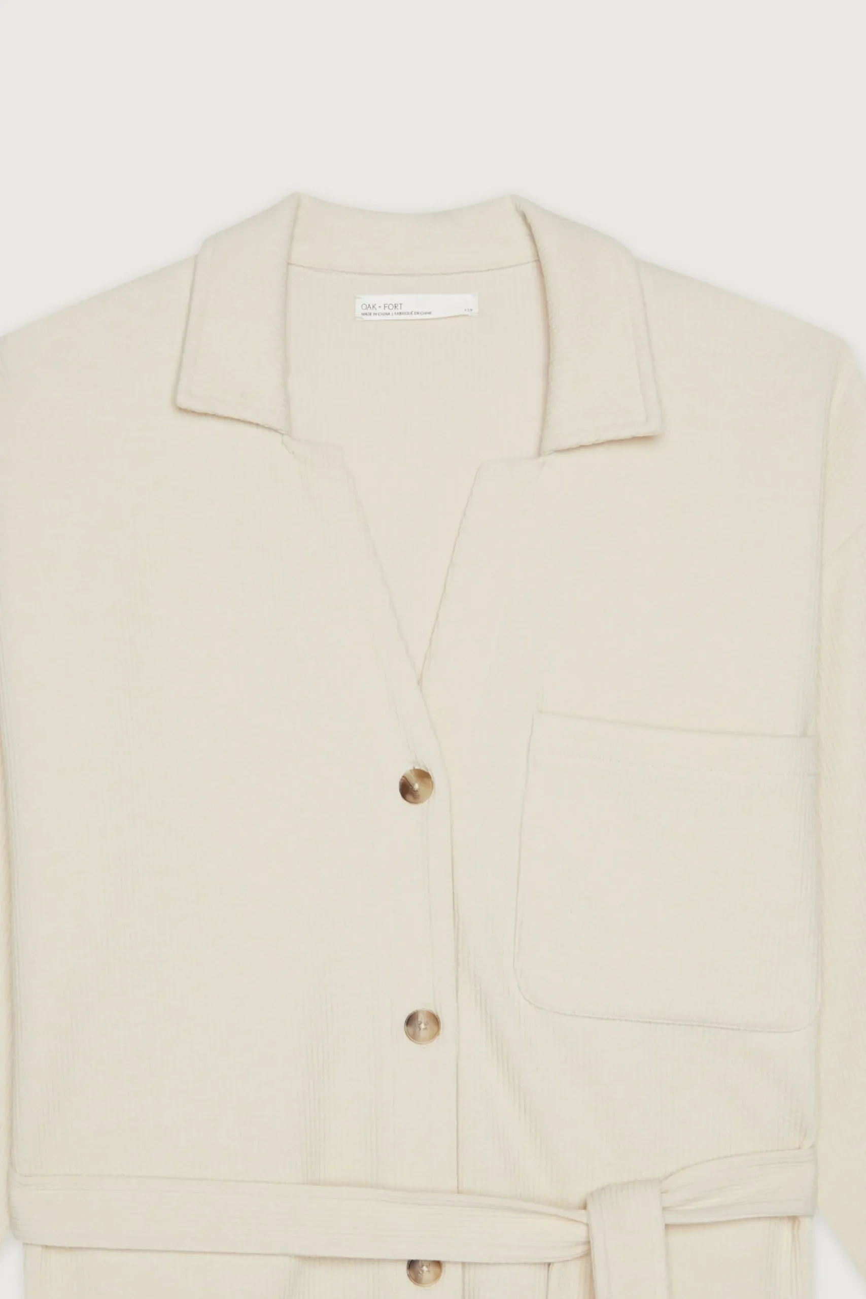 RIB-KNIT BUTTON UP TOP
