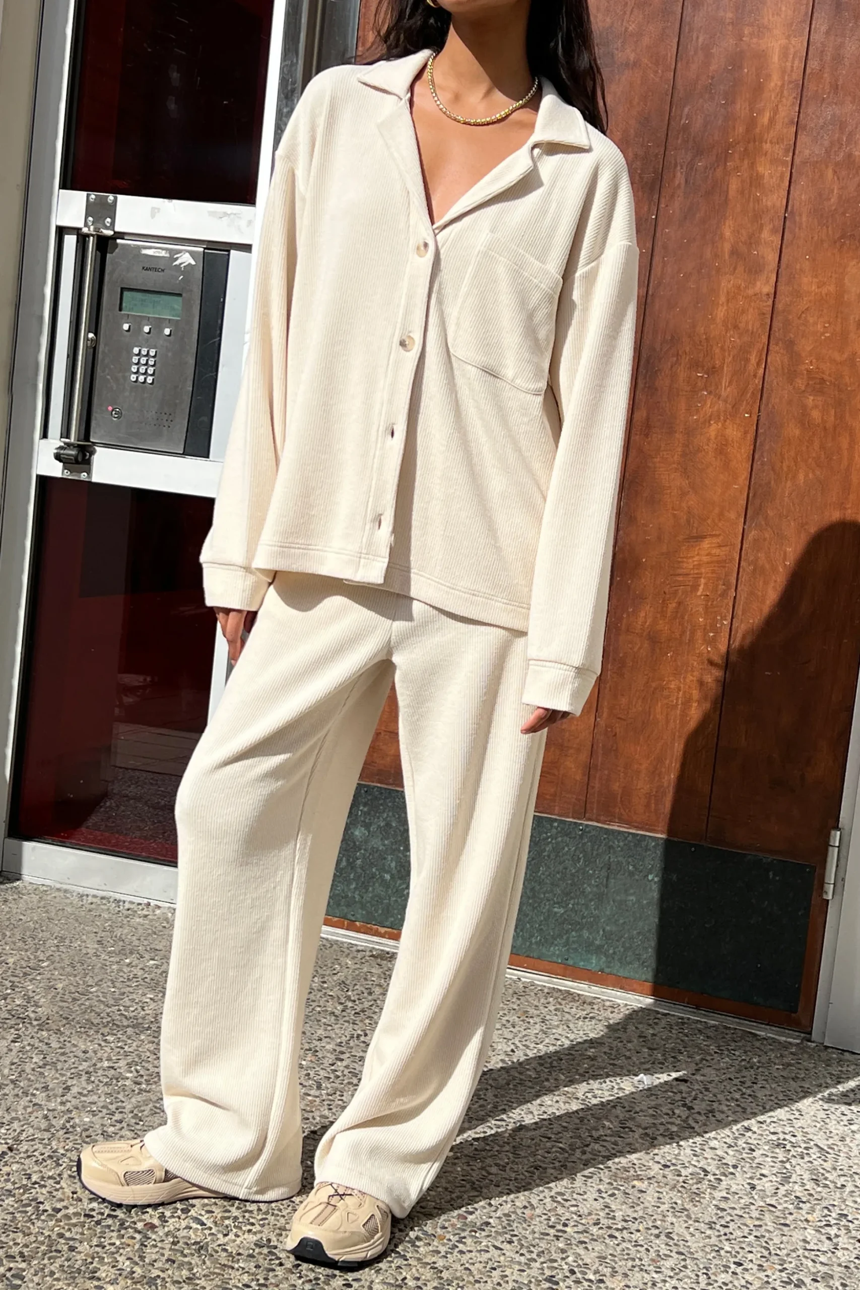 RIB-KNIT PANT