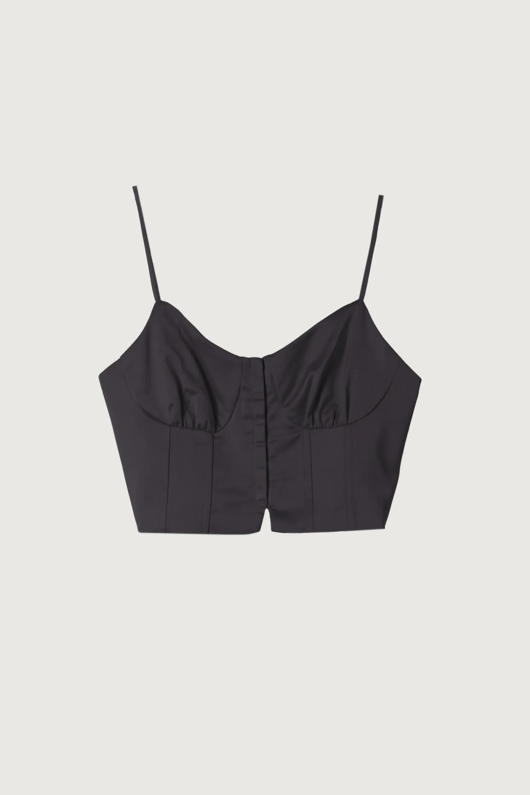 SATIN BUSTIER TOP