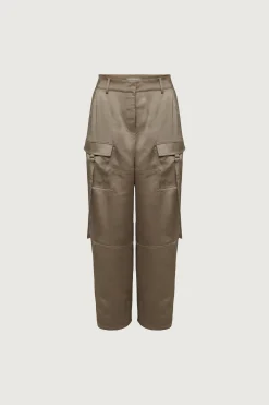 SATIN CARGO PANT