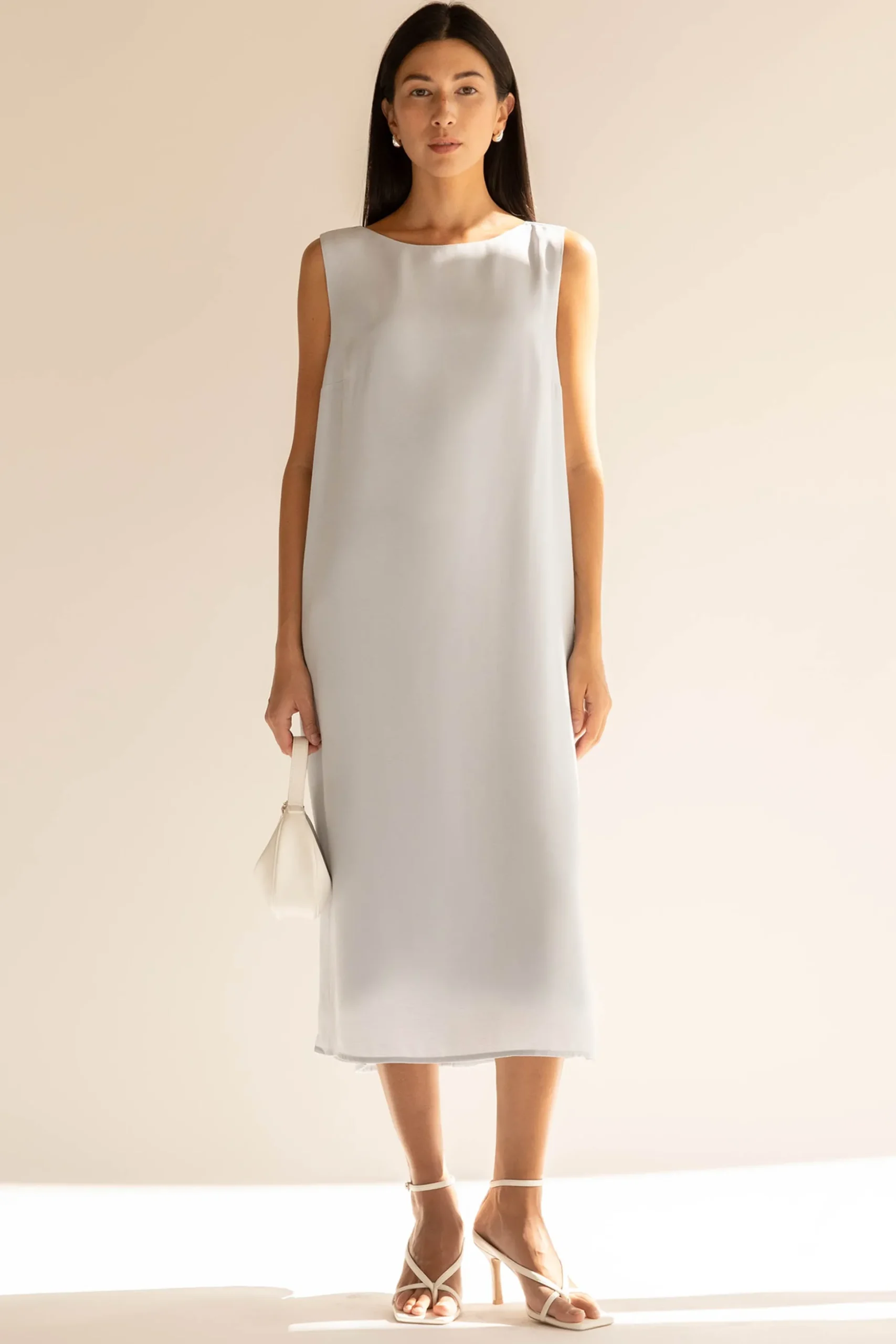 SLEEVELESS MIDI DRESS