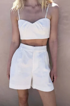 SWEETHEART NECKLINE CROP TOP