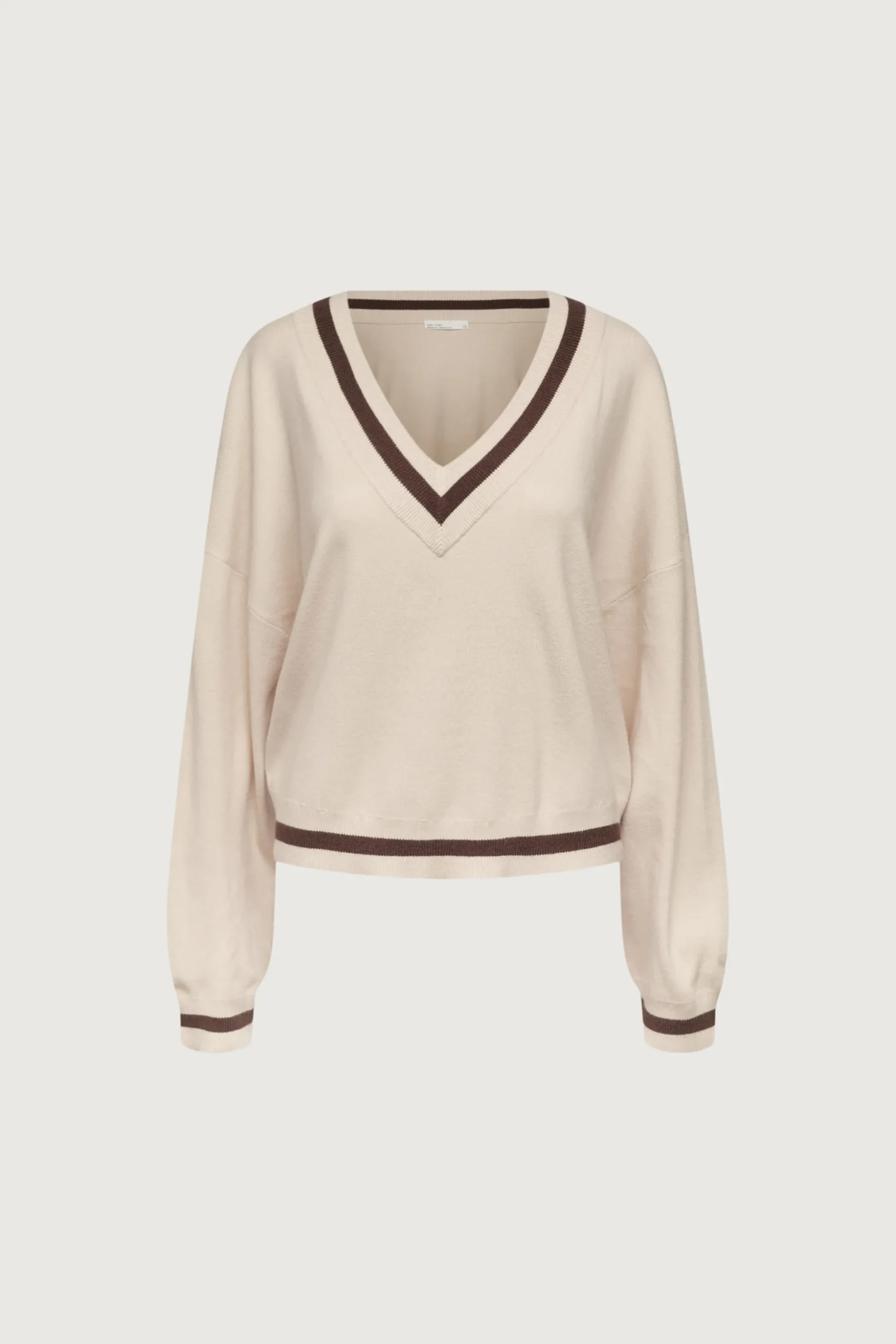 VARSITY V-NECK SWEATER