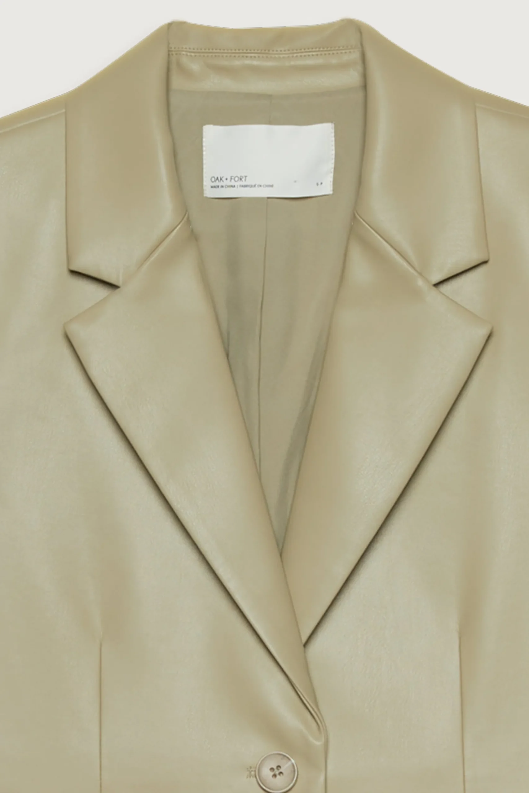 VEGAN LEATHER BLAZER