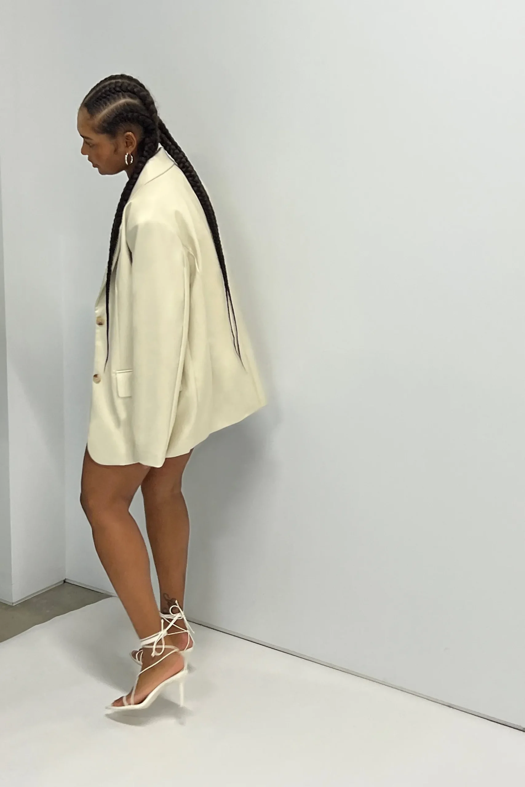 VEGAN LEATHER BLAZER