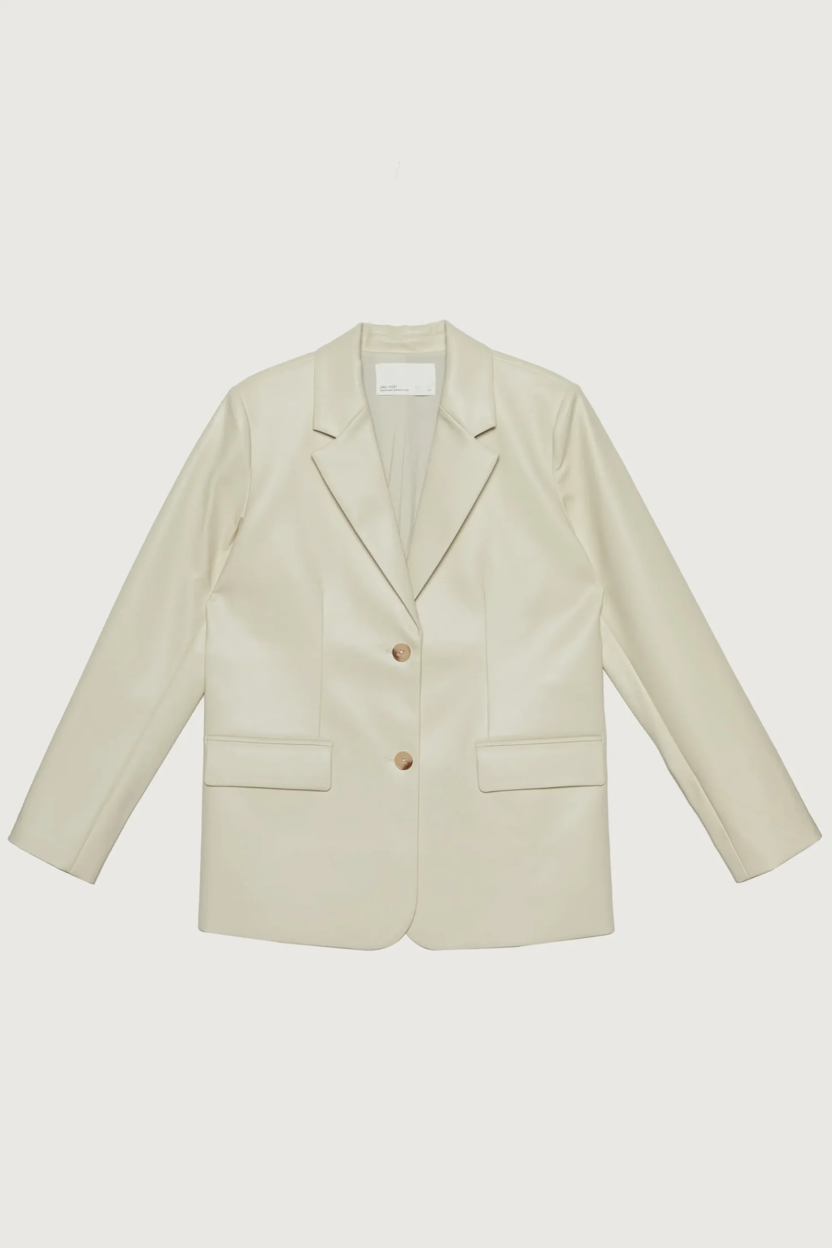 VEGAN LEATHER BLAZER