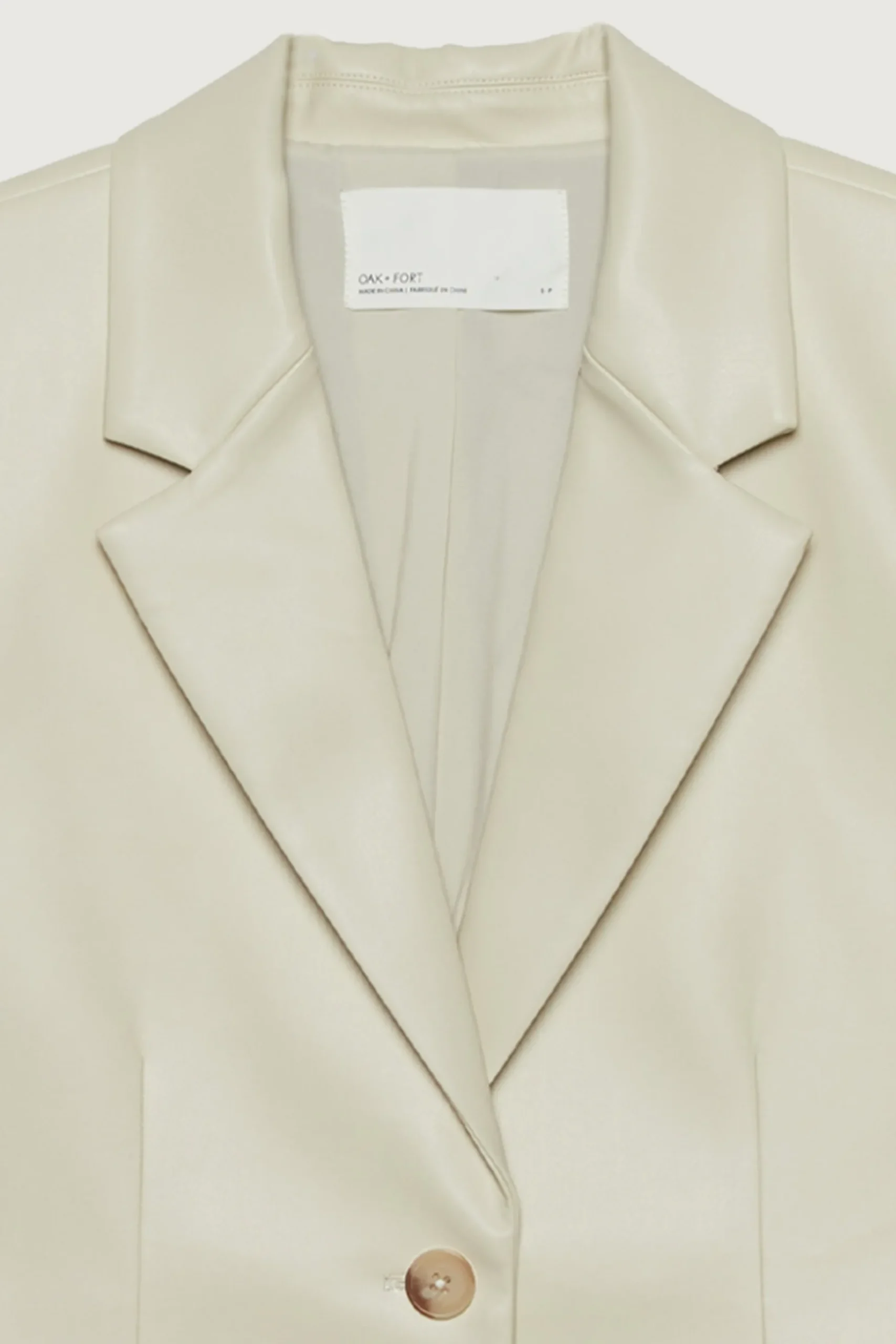 VEGAN LEATHER BLAZER
