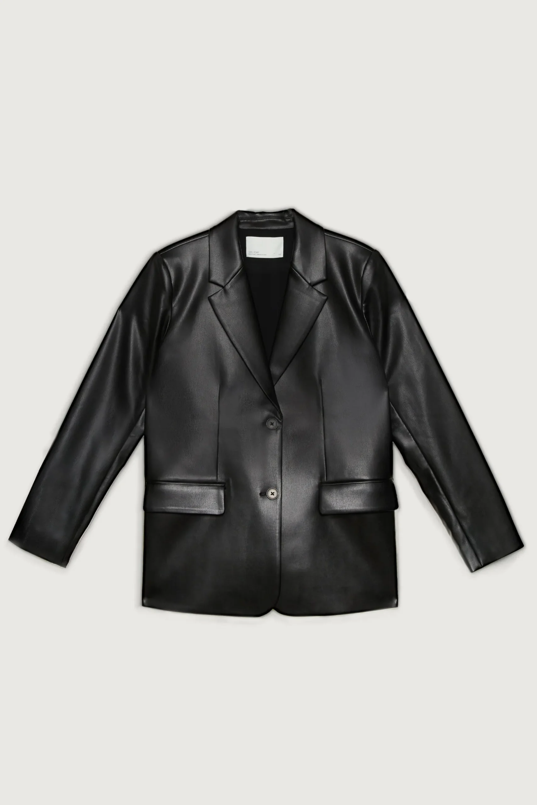 VEGAN LEATHER BLAZER